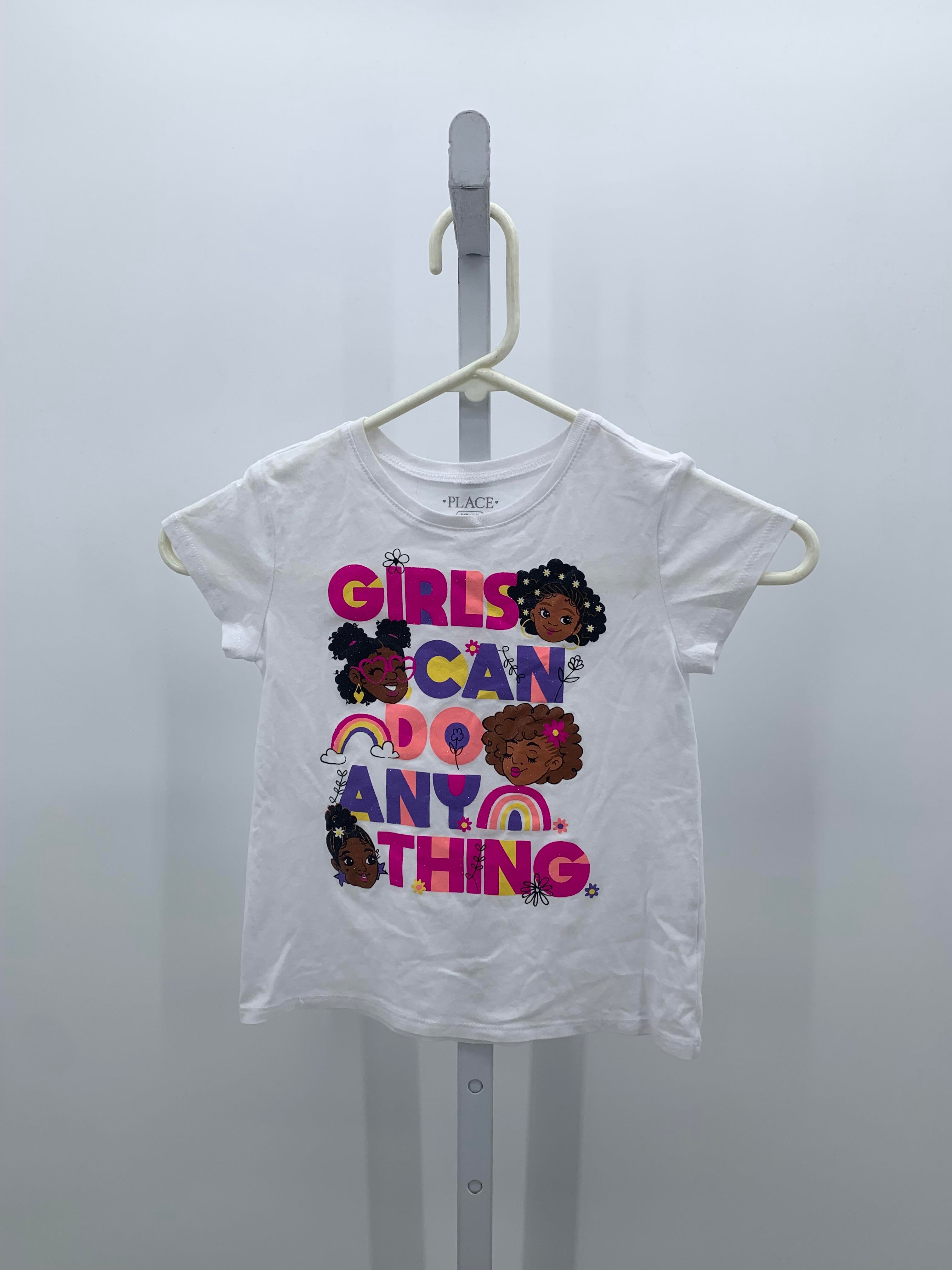 Children's Place Size 5-6 Girls Short Sleeve Shirt