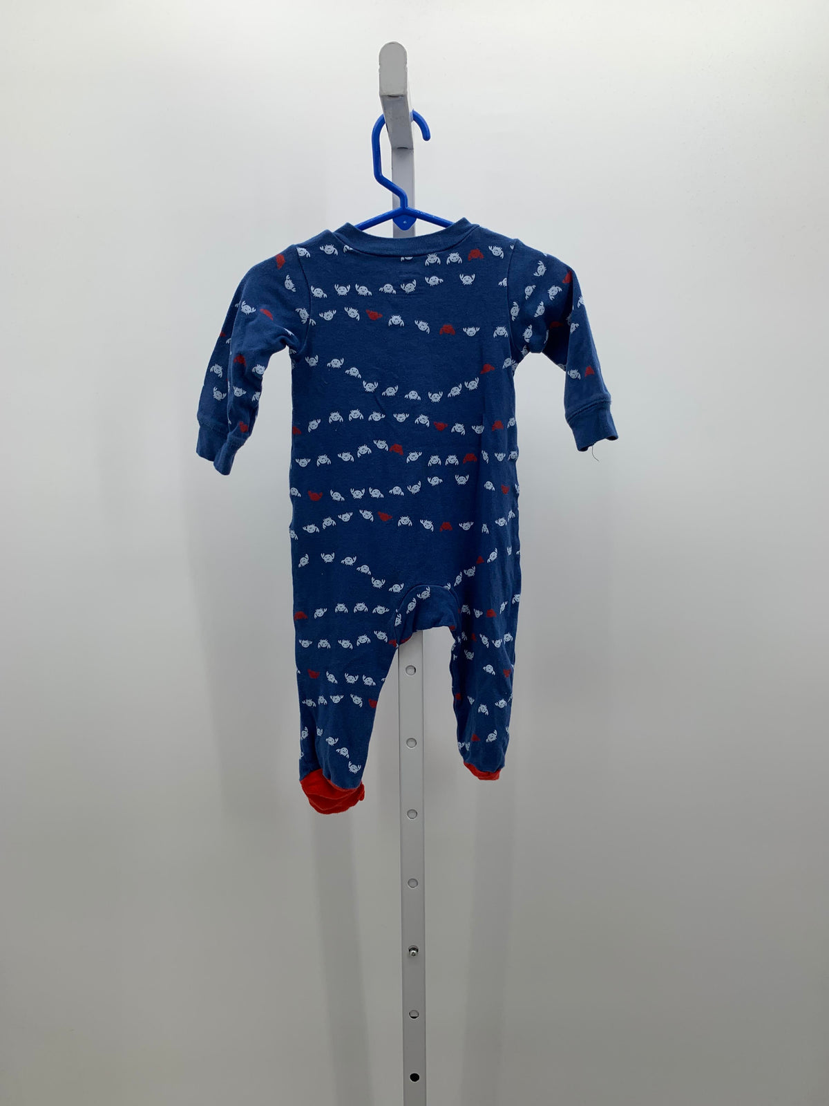 WHITE RED CRABS ZIP KNIT