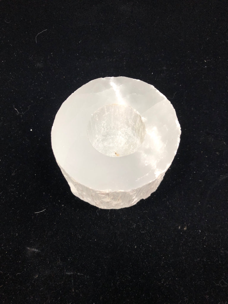 CRYSTAL ETCHED VOTIVE HOLDER.