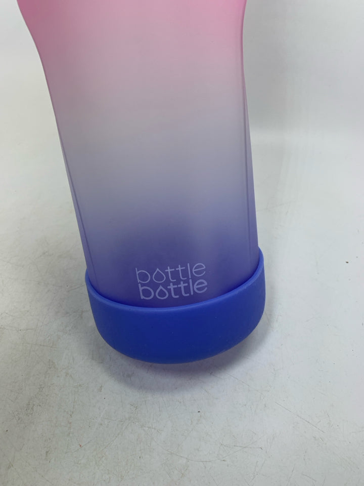 NEW PINK/BLUE LARGE PLASTIC WATER BOTTLE.