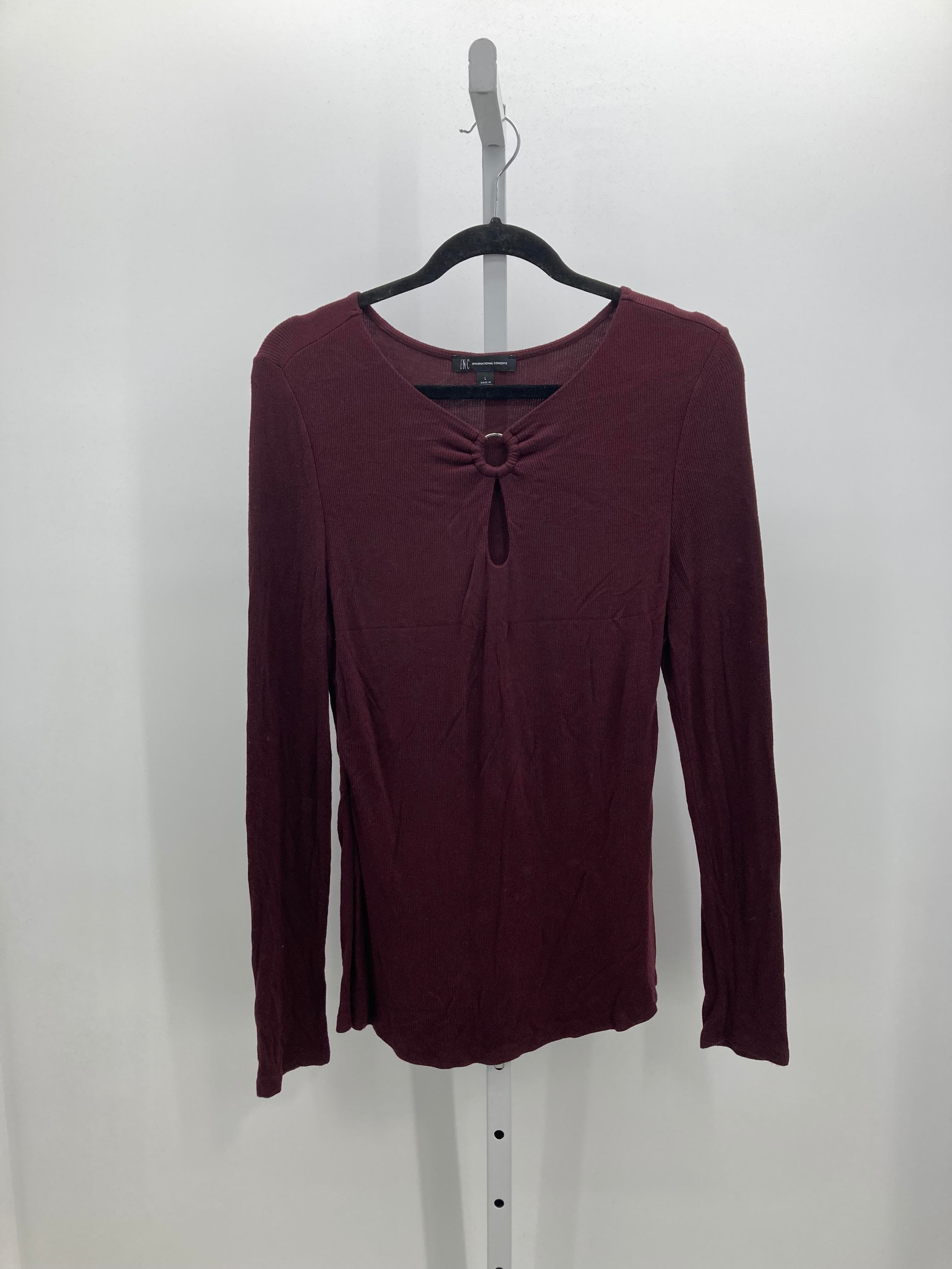 INC Size Large Misses Long Sleeve Shirt