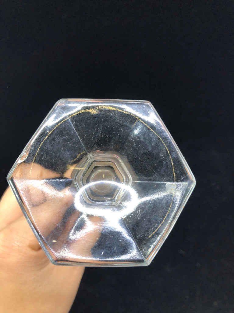 SKINNY CLEAR TALL VASE.