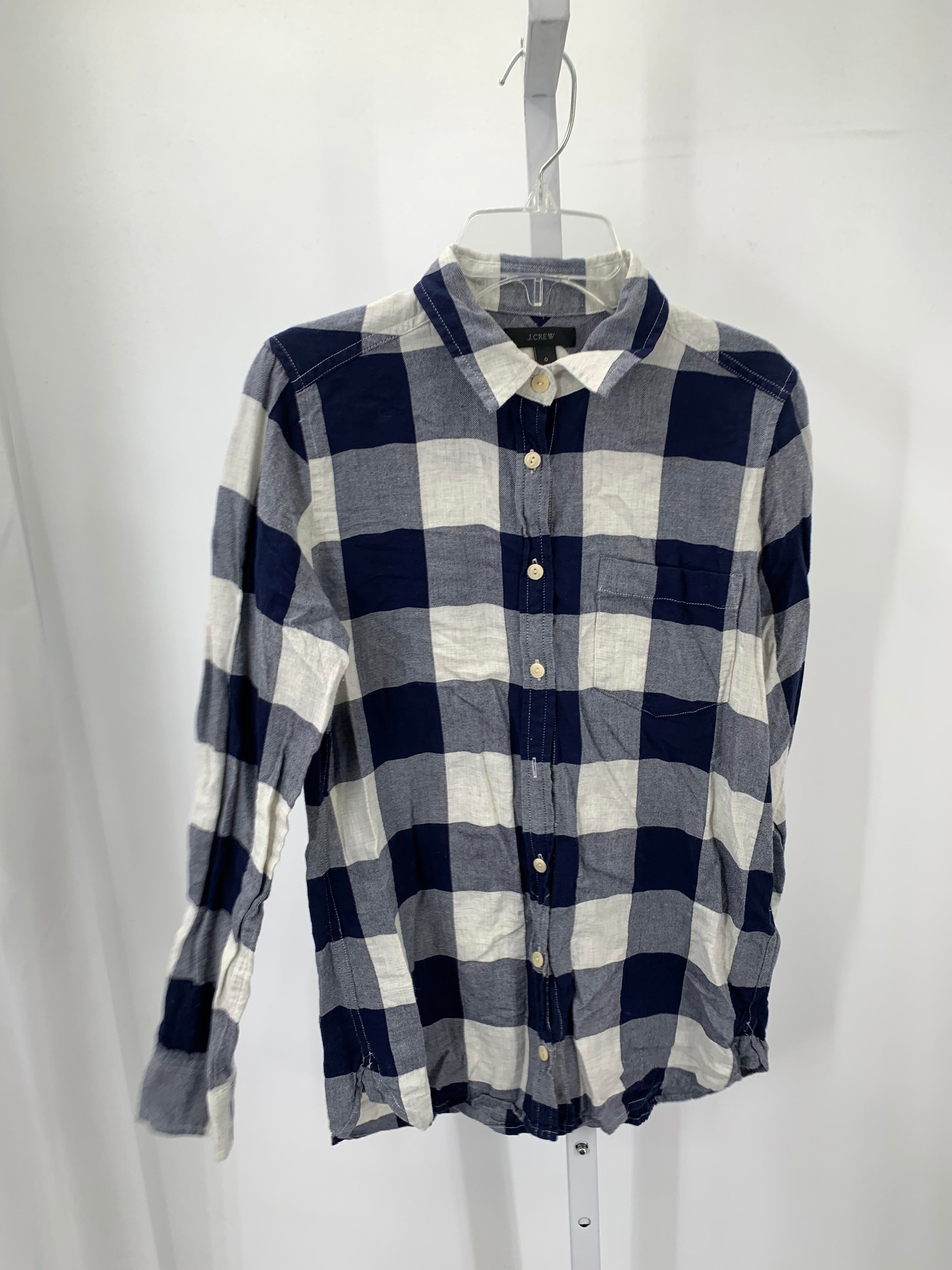 J. Crew Size 0 Misses Long Sleeve Shirt