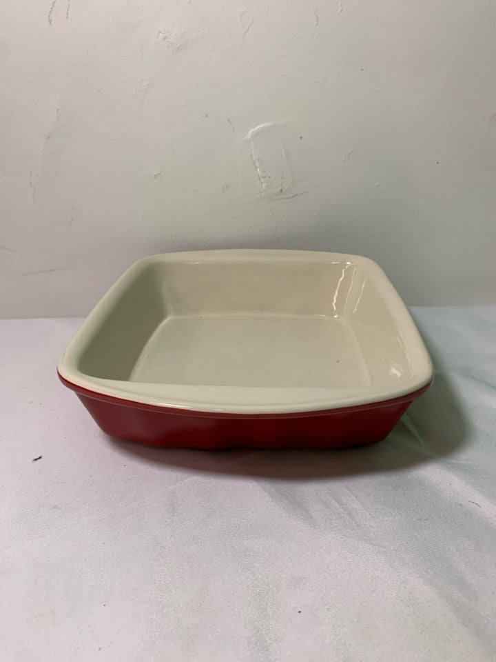 RED SQUARE BAKING DISH-GOOD COOK.