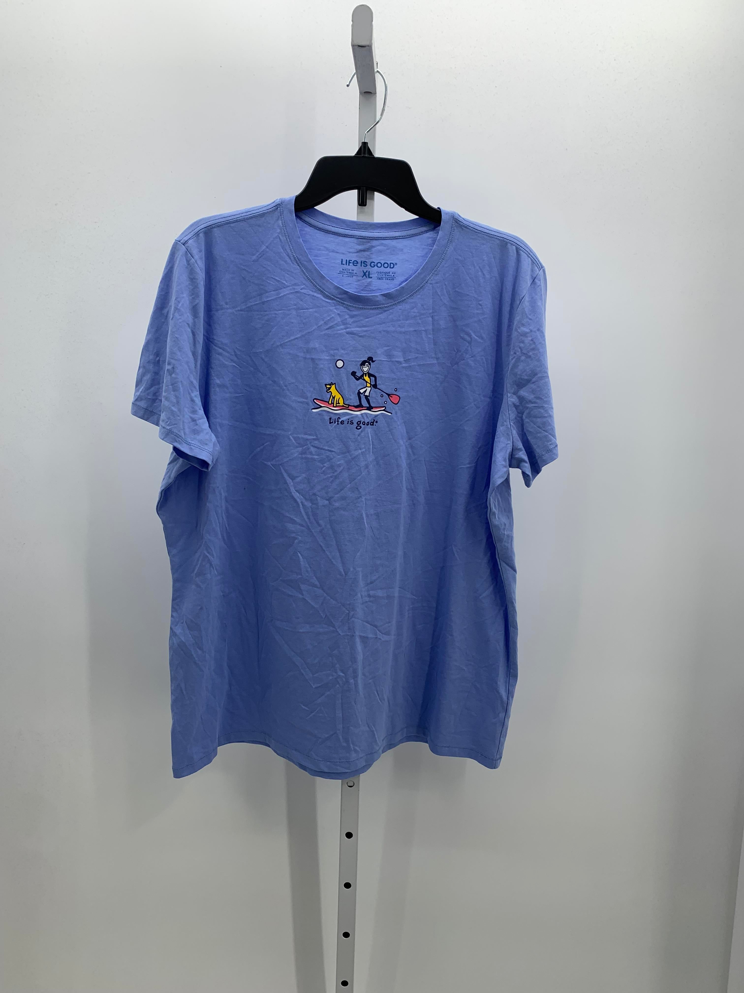 Life is Good Size Extra Large Misses Short Sleeve Shirt