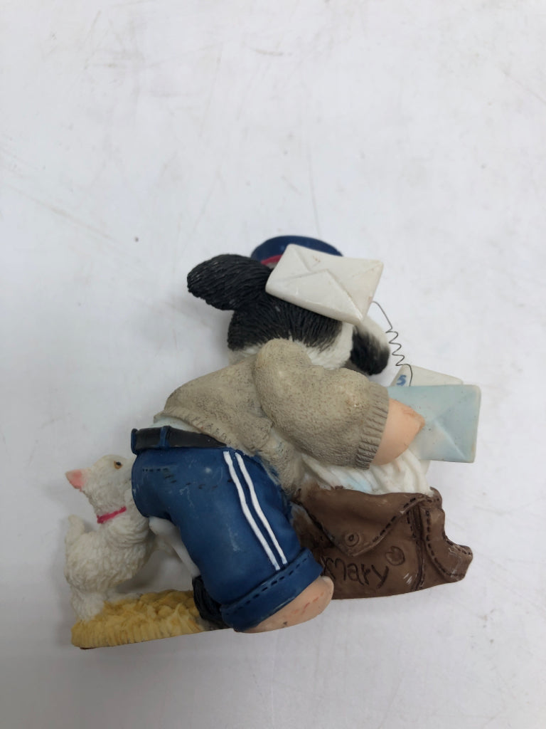 "MOO HAVE MY STAMP OF APPROVAL" MARY MOOMOOS FIGURINE.