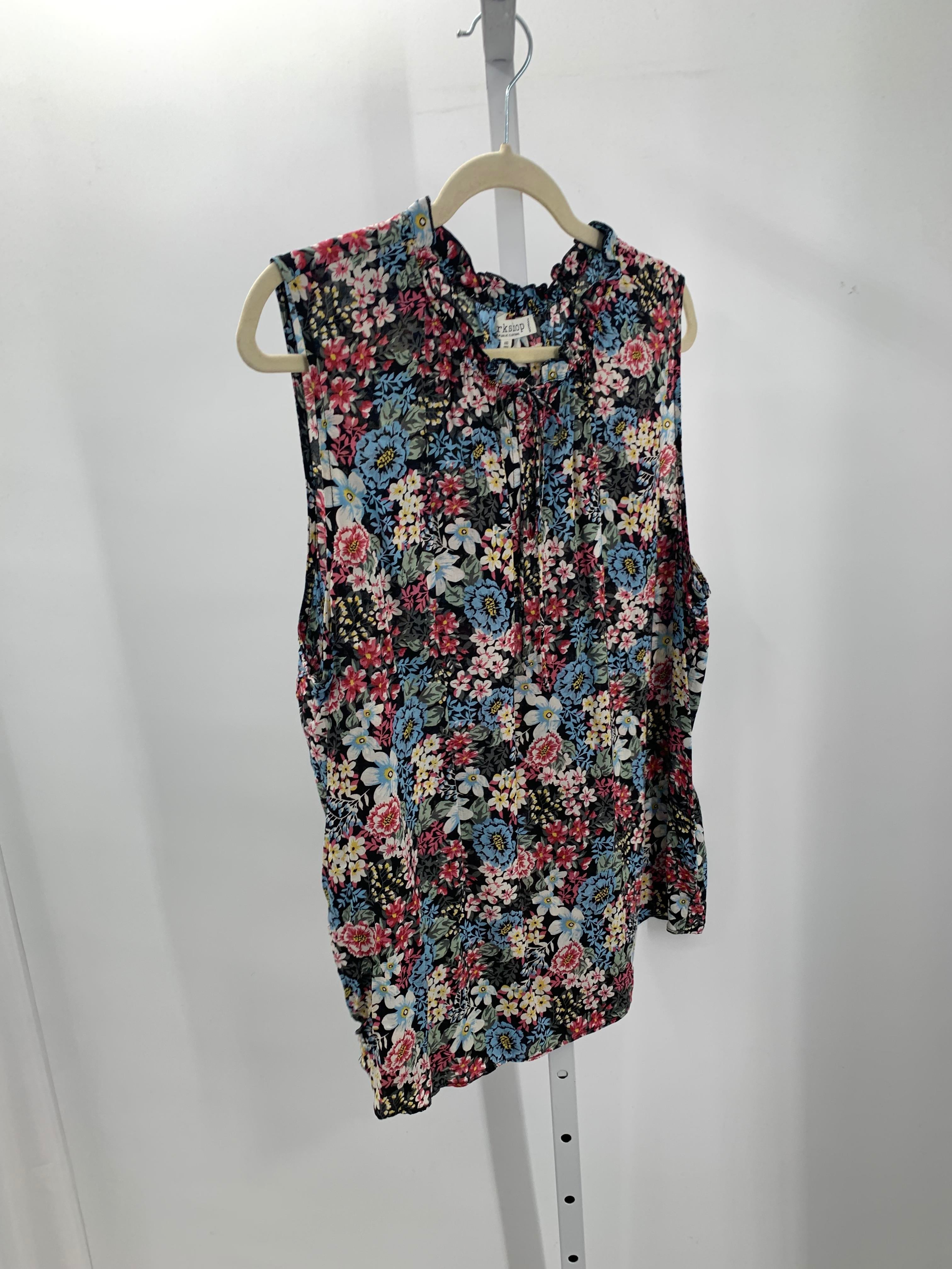 Workshop Size 2X Womens Sleeveless Shirt
