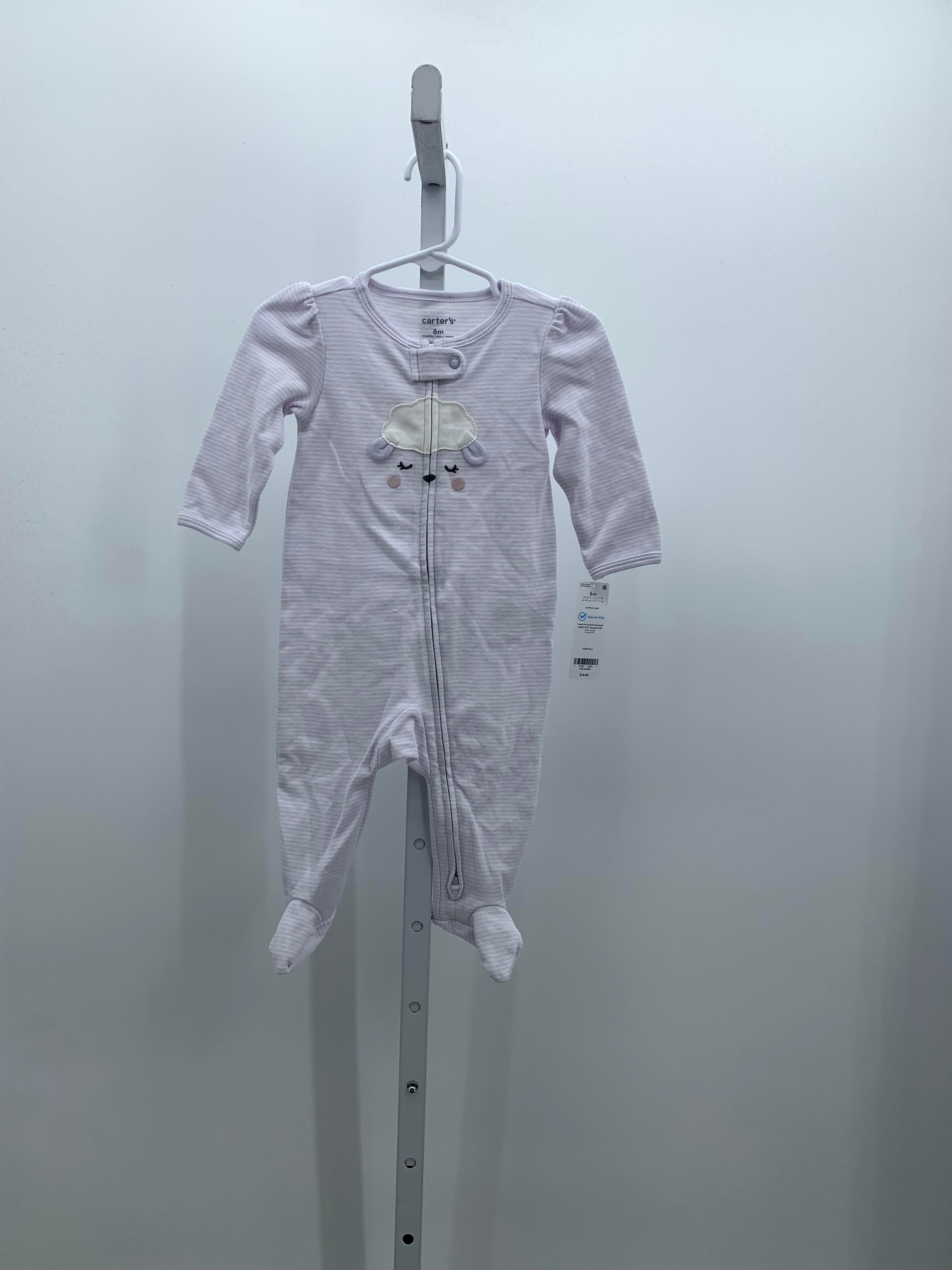 Carters Size 6 Months Girls Long Slv. Romper