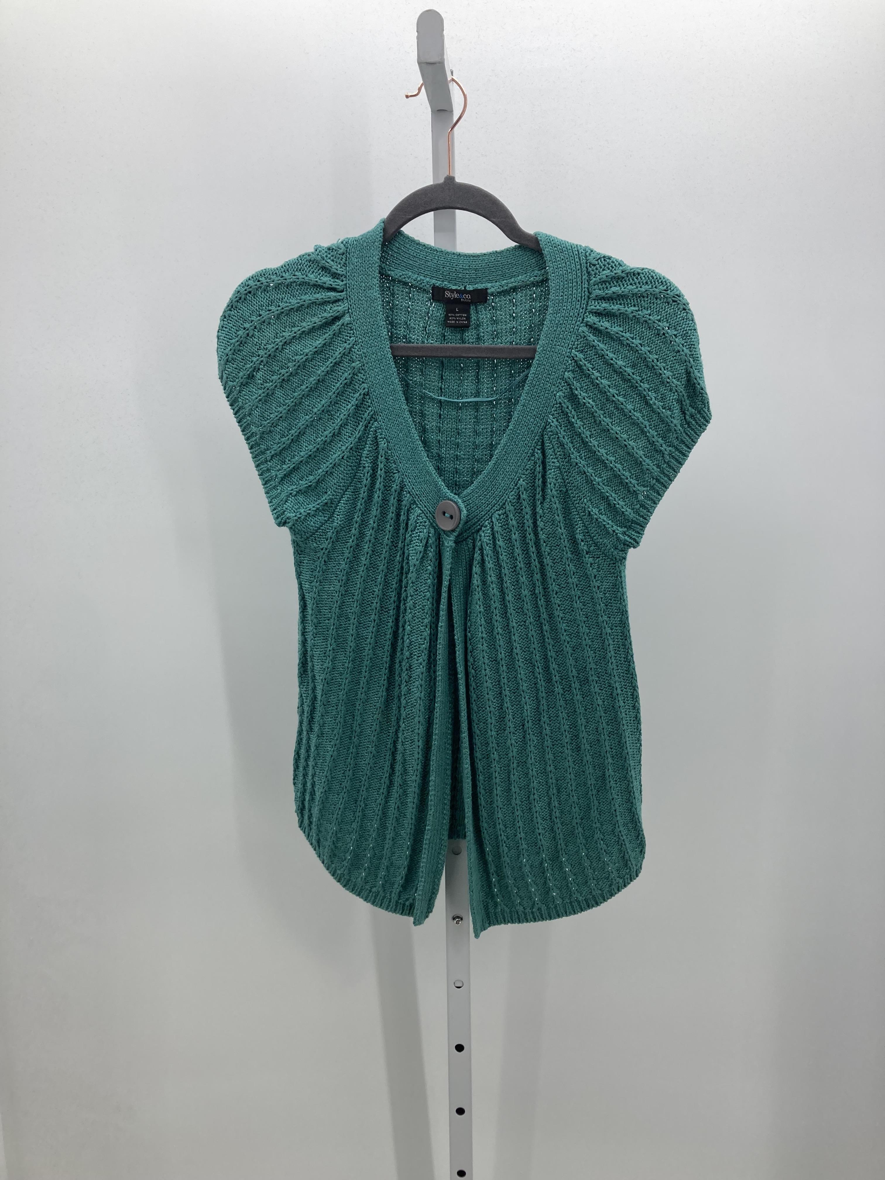 Style & Co. Size Large Petite Petite Short Slv Sweater