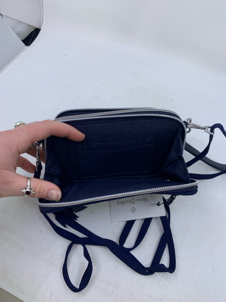 Vera Bradley RFID All In One Crossbody in Classic Navy- New With Tags