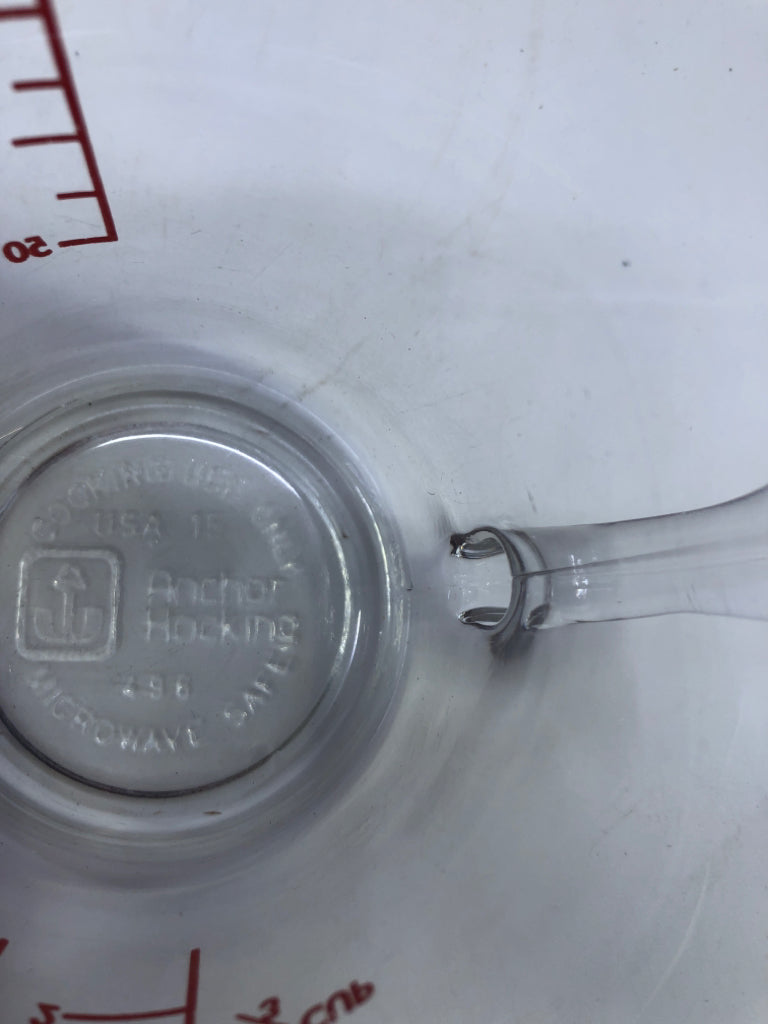 ANCHOR HOCKING GLASS MEASURING CUP.