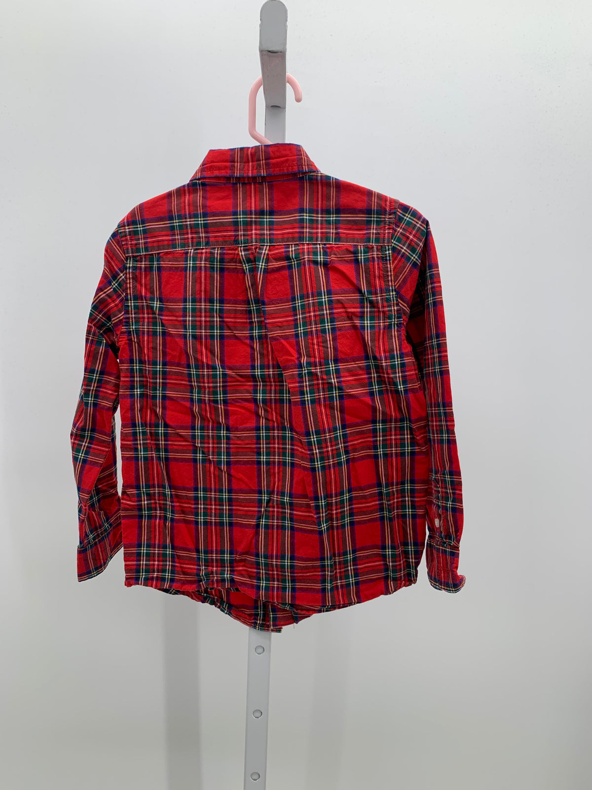 PLAID BTN DOWN