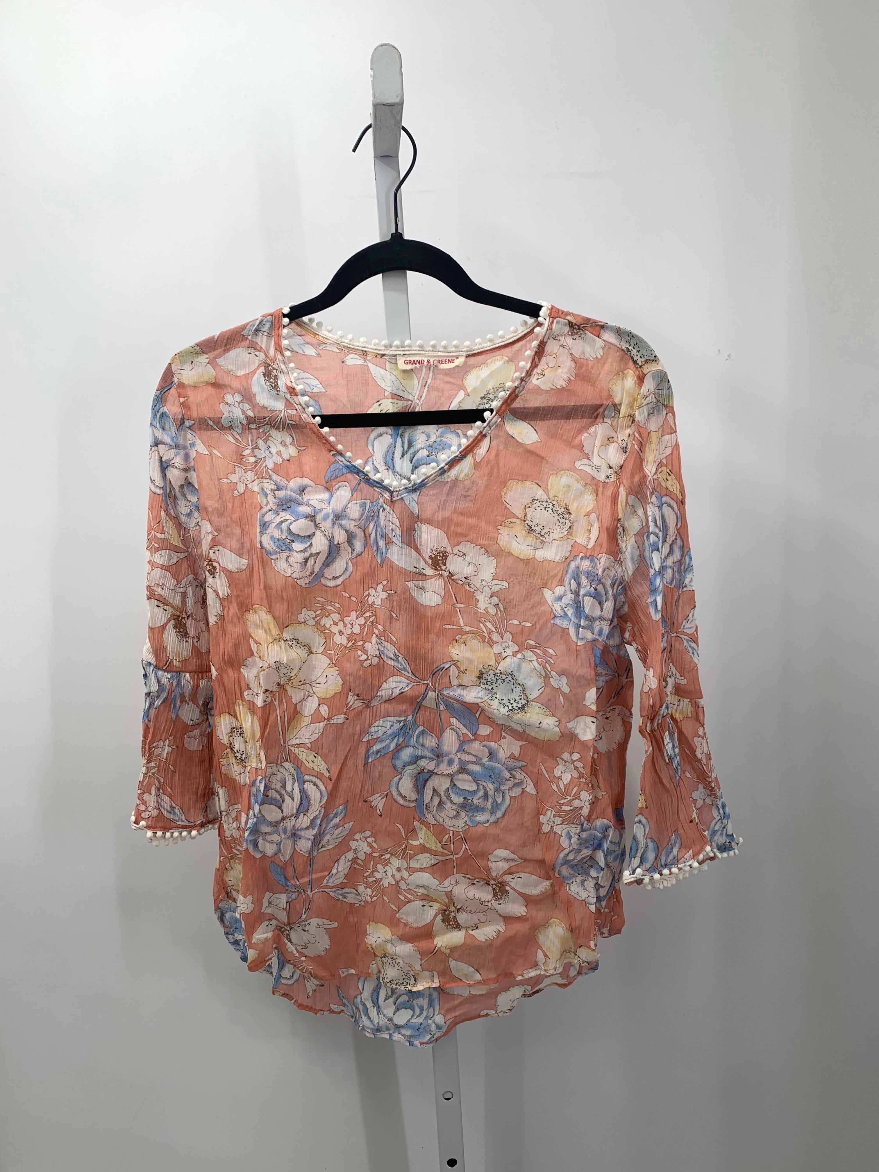 Grand and Greene Size Large Misses 3/4 Sleeve Shirt