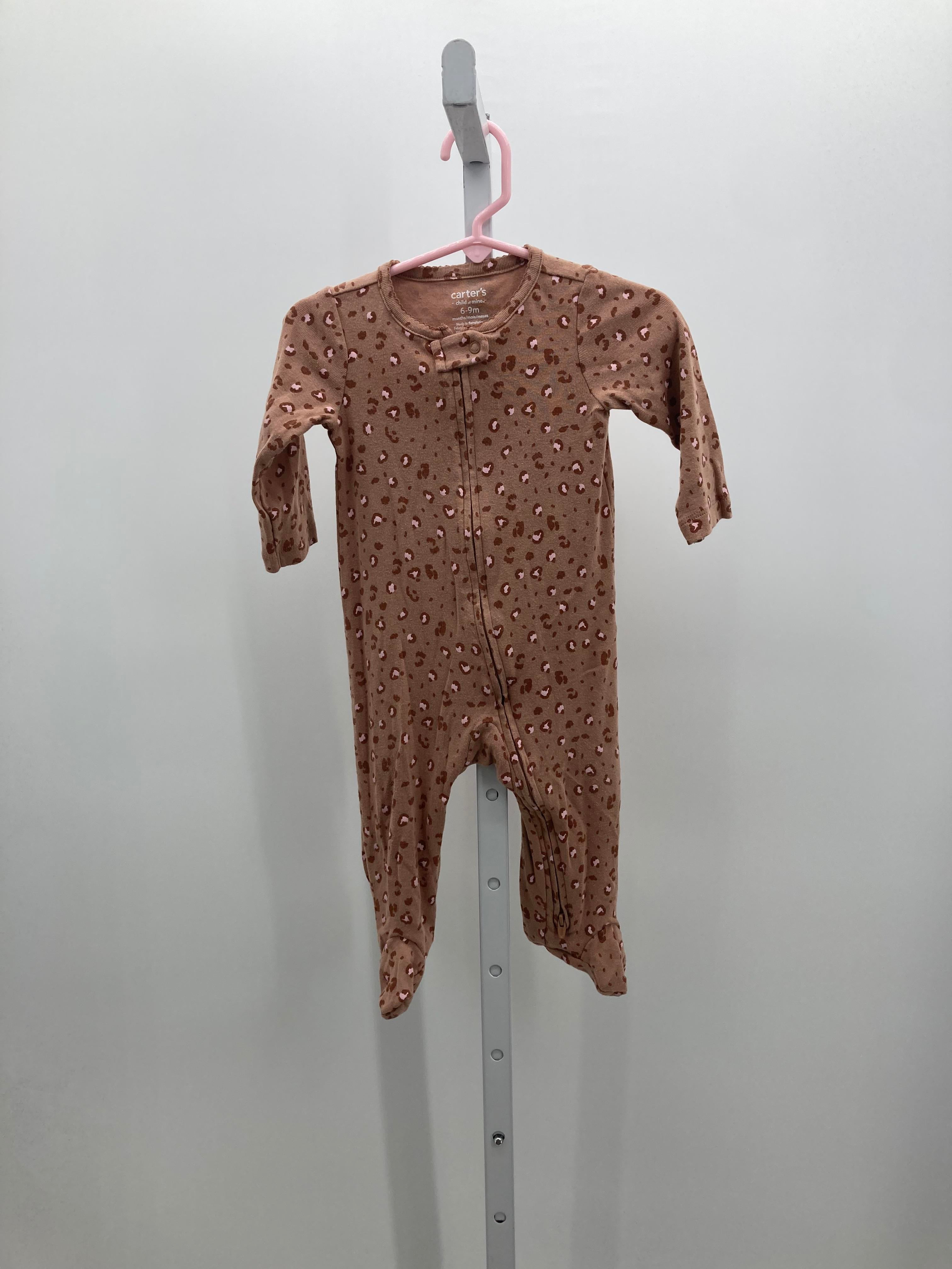 Carters Size 6-9 Months Girls Long Slv. Romper
