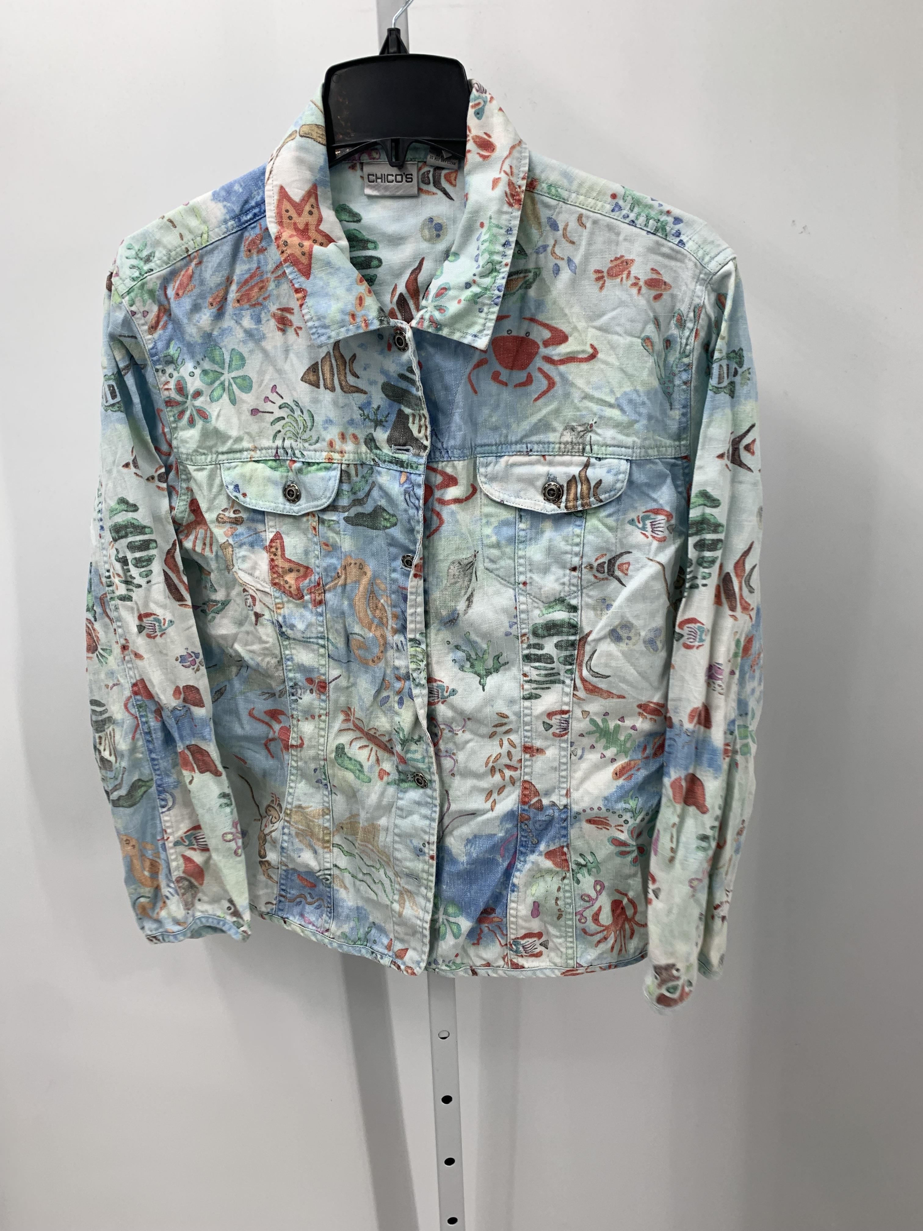 Chico's Size Large Misses Lightweight Jacket