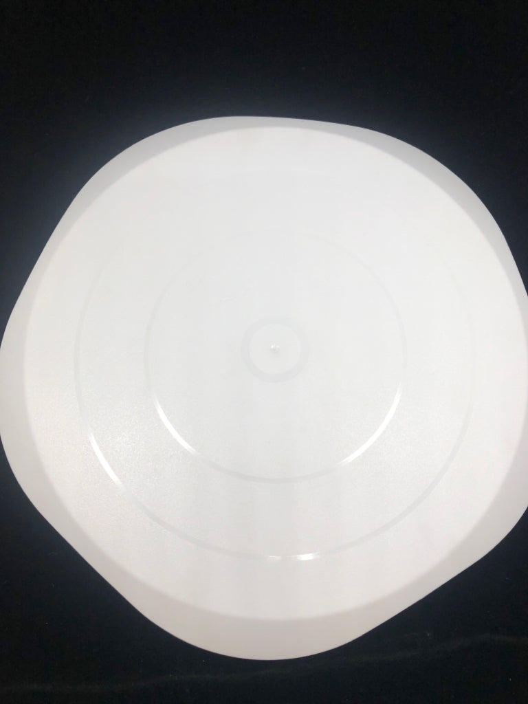 WHITE ROTATING CAKE-STAND.