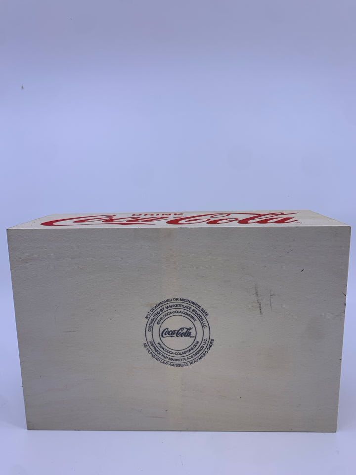 WOOD COCA-COLA STORAGE CRATE.