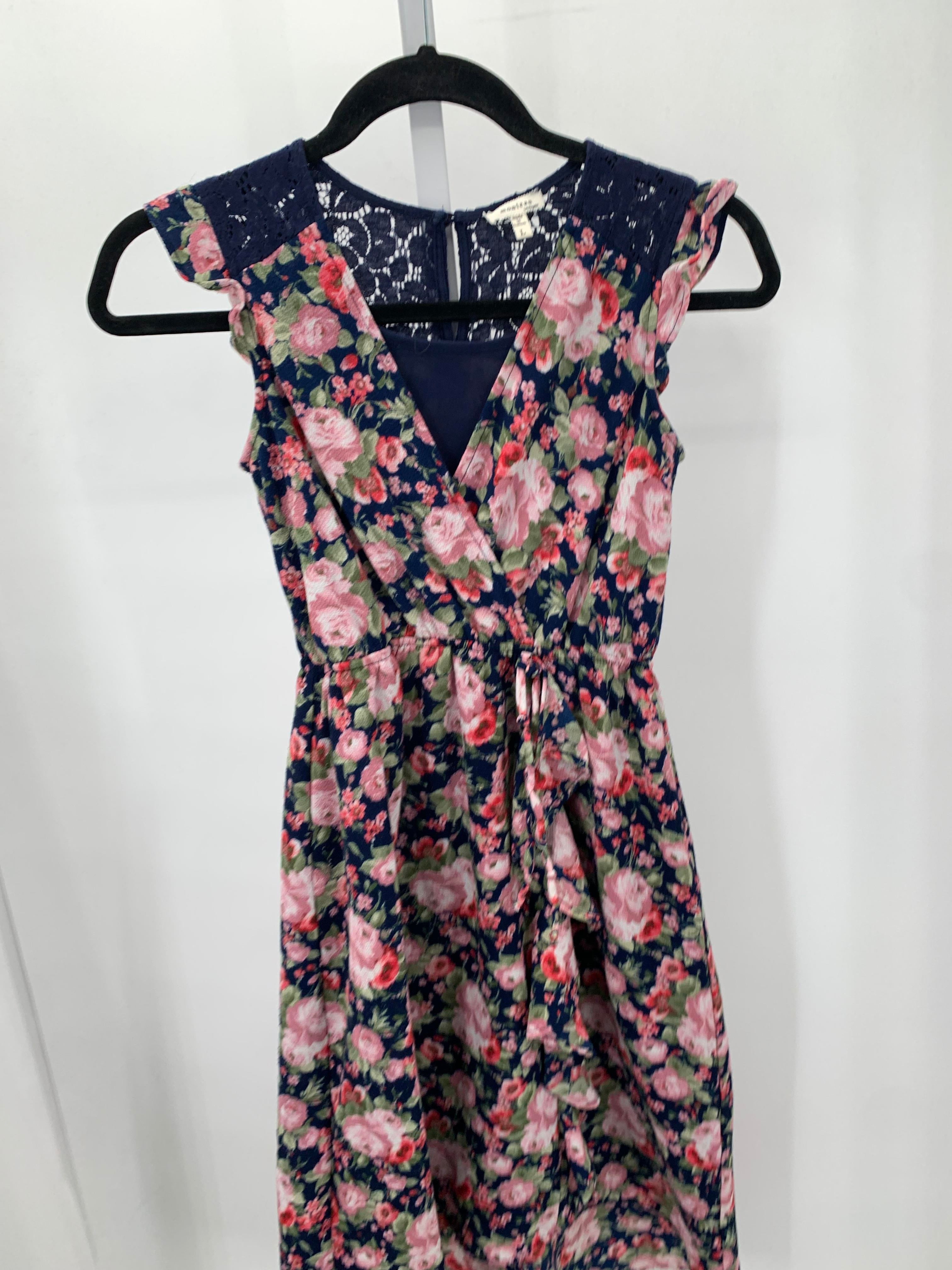 monteau Size Large Misses Sleeveless Dress