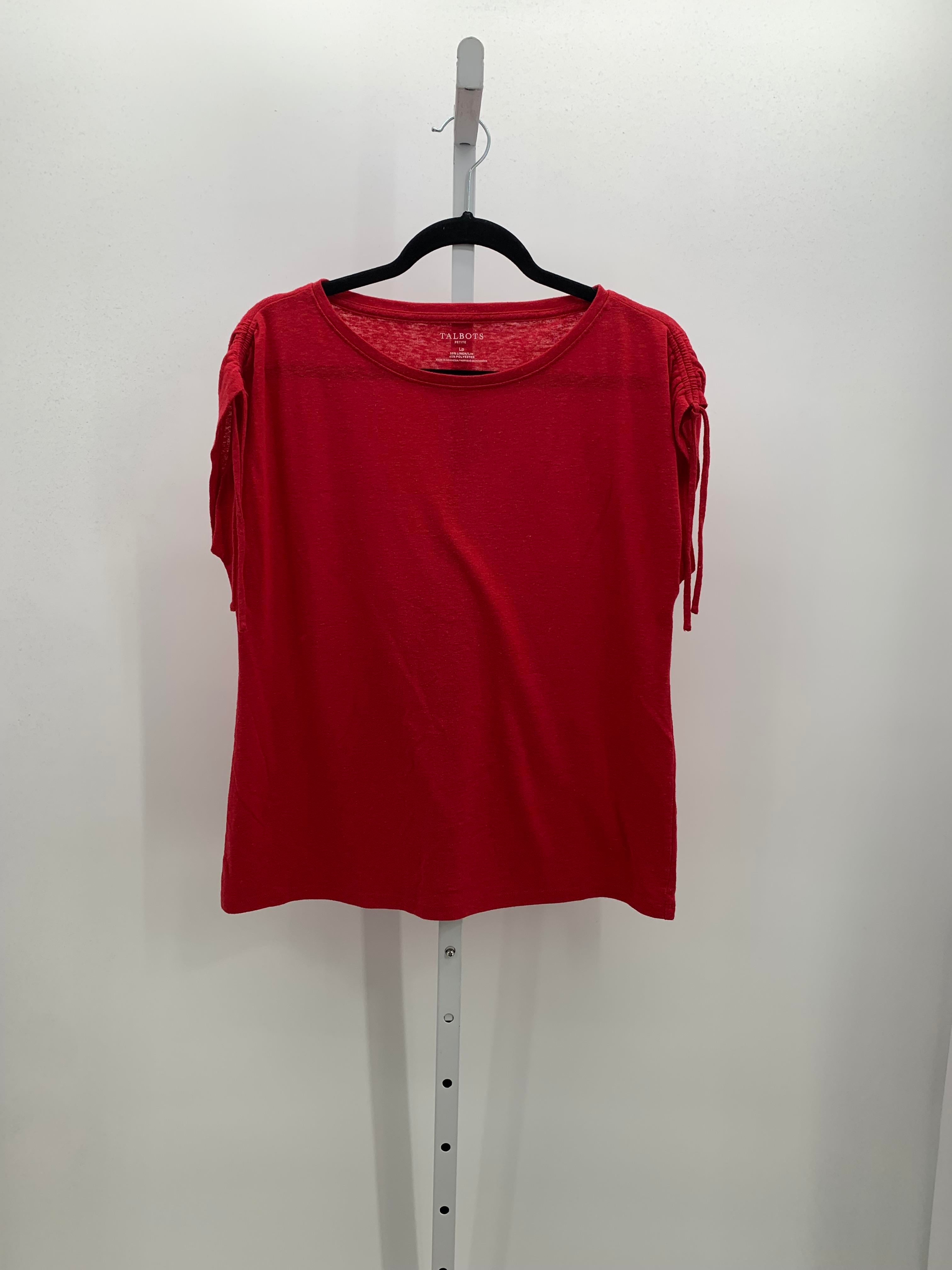 Talbots Size Large Petite Petite Short Sleeve Shirt