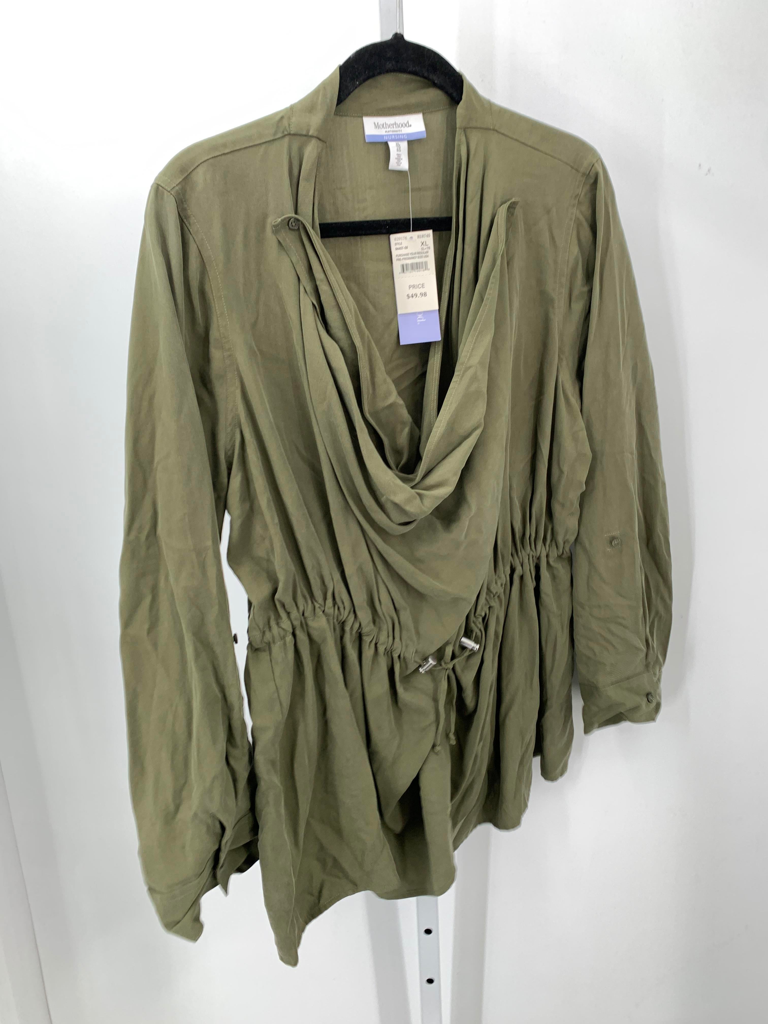 Motherhood Green Size Extra Large Misses Jacket