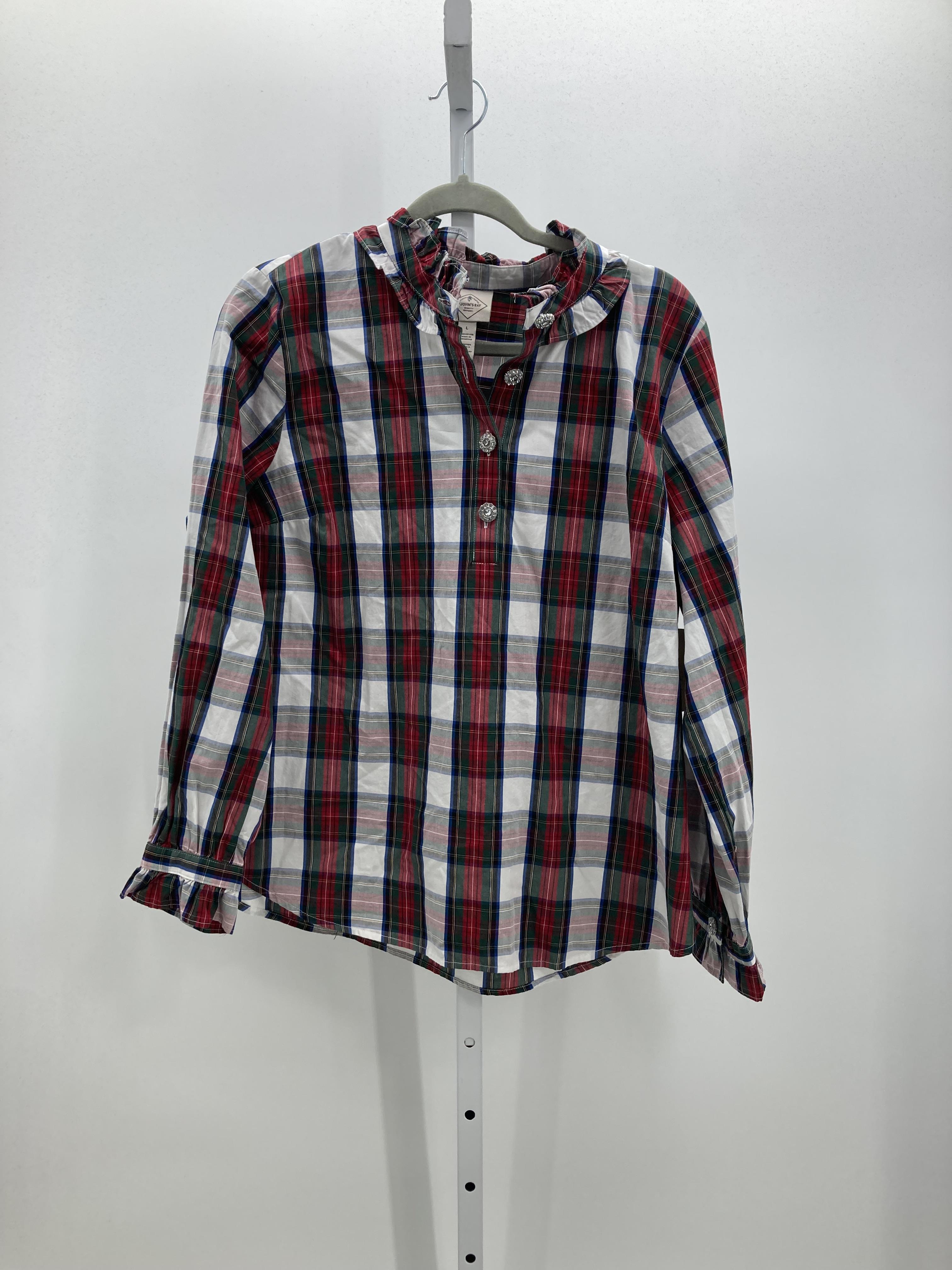 St. Johns Bay Size Large Misses Long Sleeve Shirt