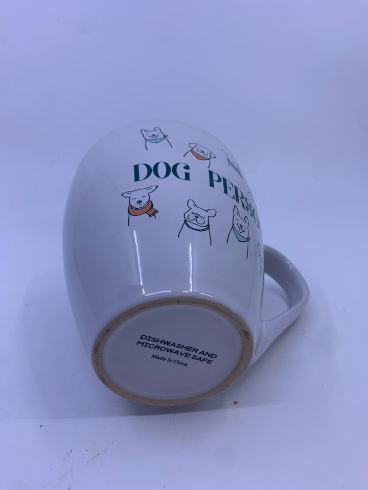DOG PERSON COFFEE MUG.