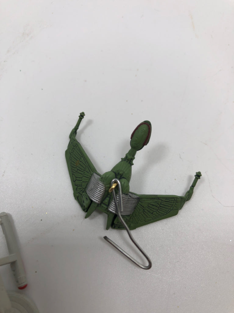 3 PC MINI STAR TREK ORNAMENTS.