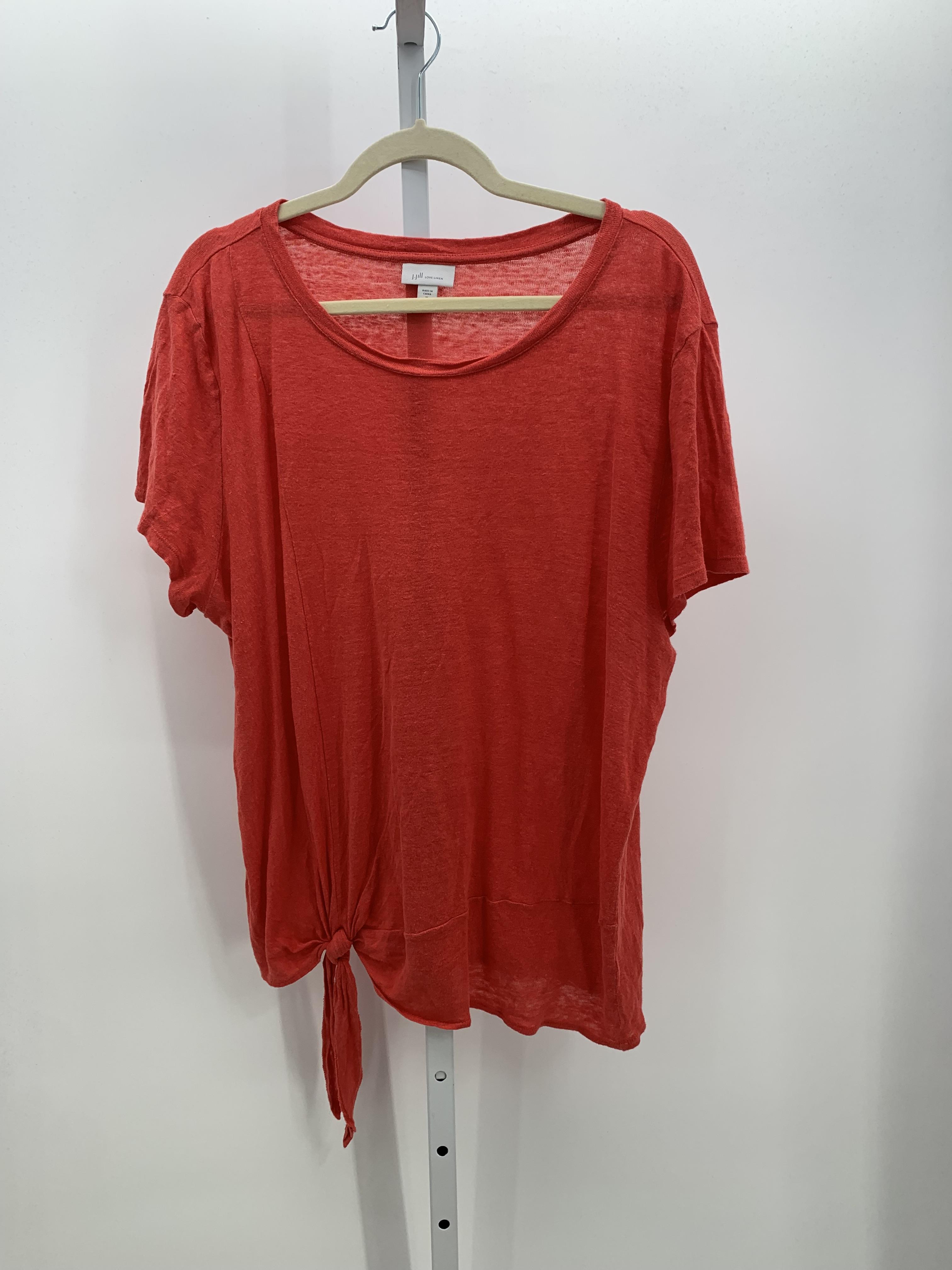 J-Jill Size Extra Large Misses Short Sleeve Shirt