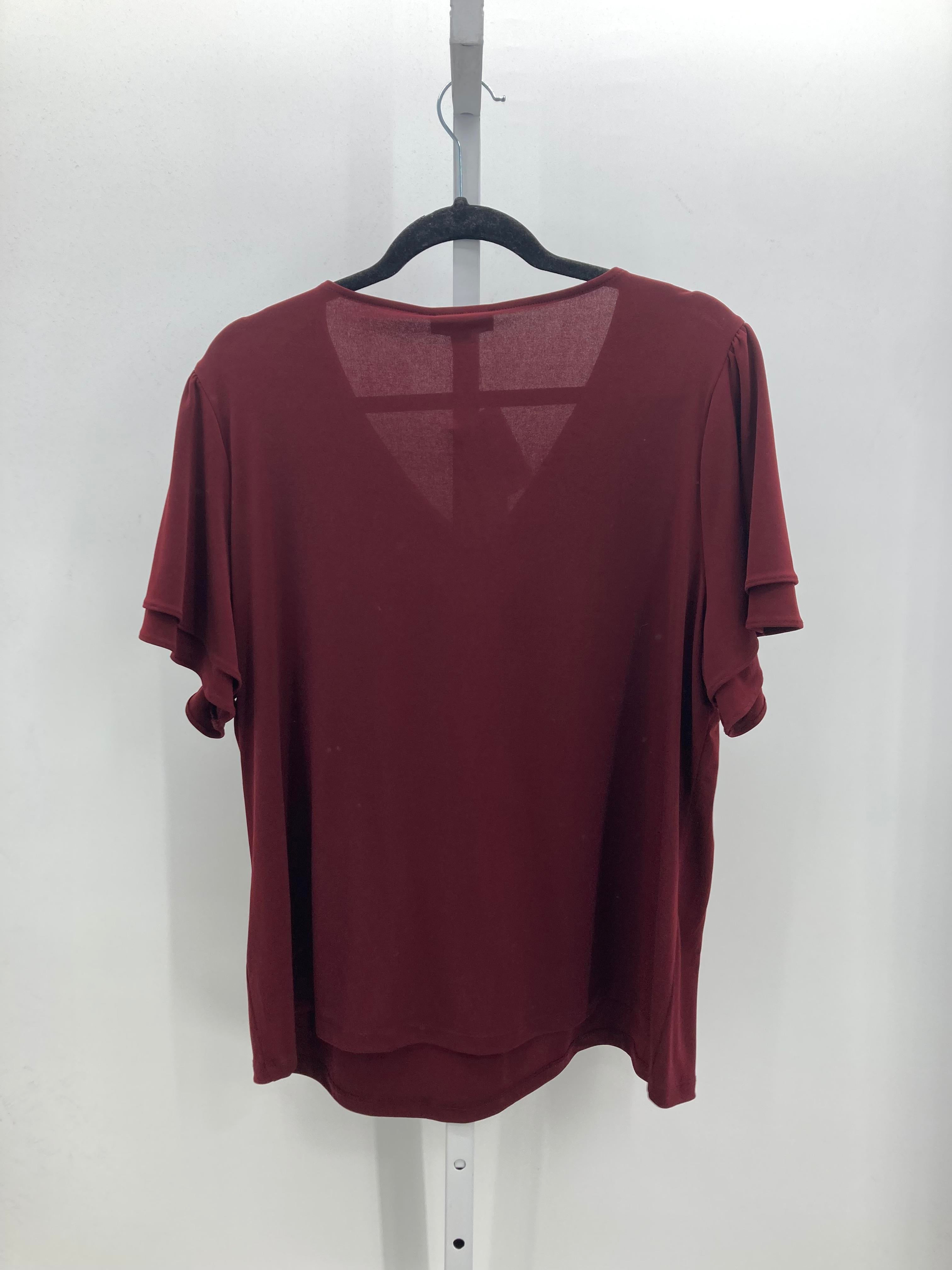 Calvin Klein Size 1X Womens Short Sleeve Shirt