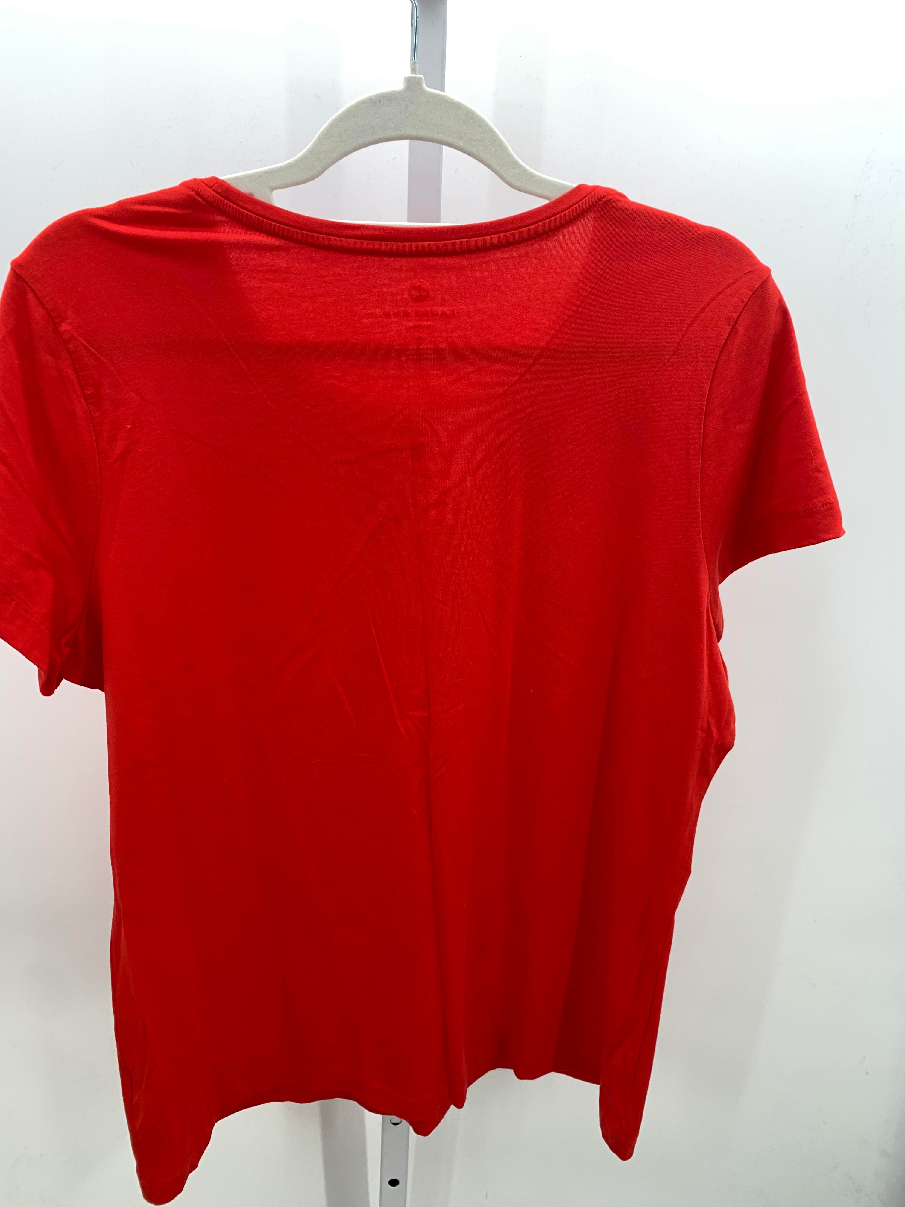 Lands End Size Extra Large Misses Short Sleeve Shirt