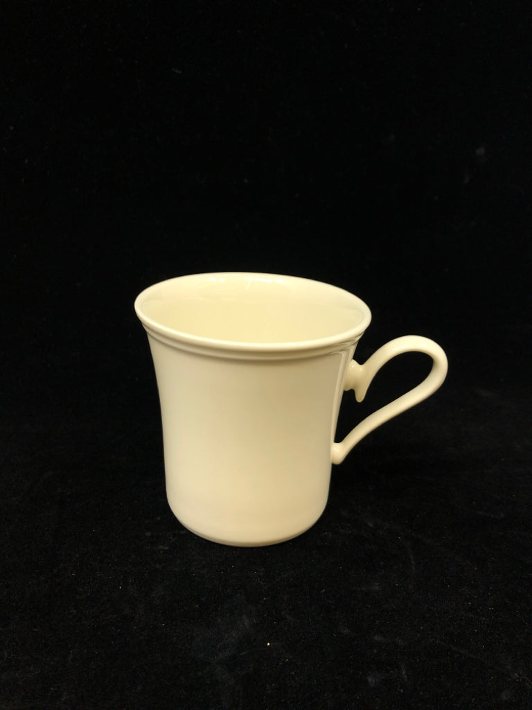 CREAM DINER STYLE COFFEE MUG.