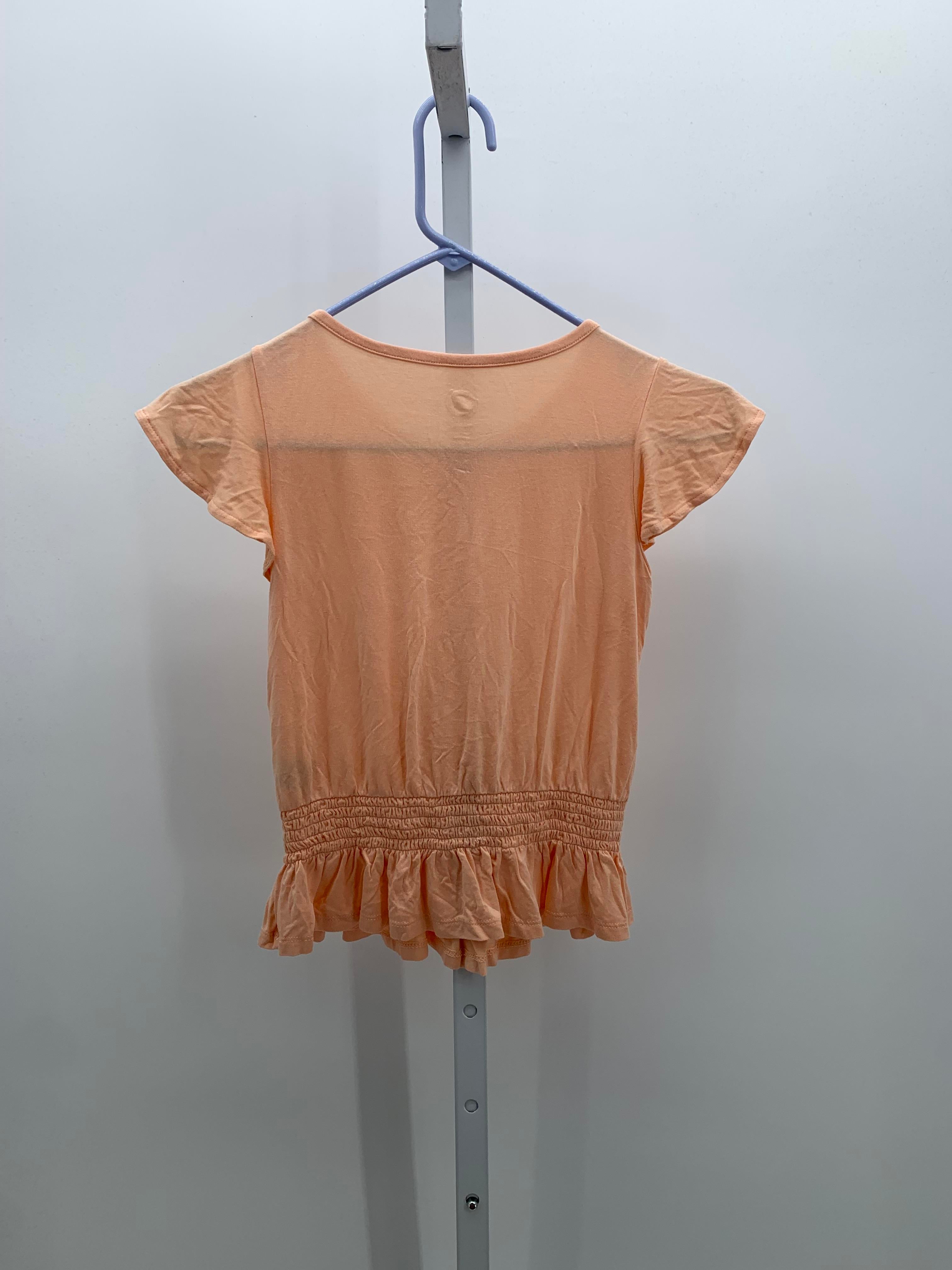 Wonder Nation Size 7-8 Girls Short Sleeve Shirt
