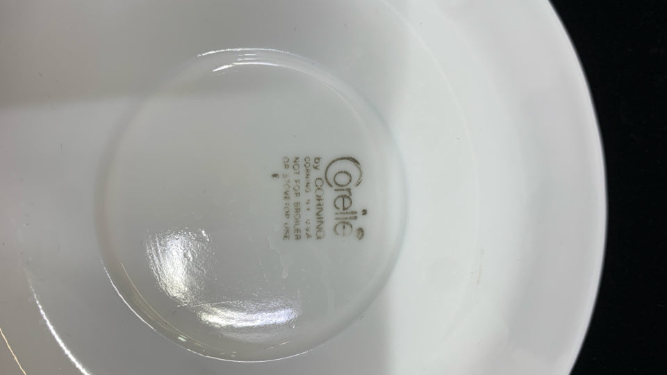 12 PC SVC 6 CORELLE BUTTERFLY GOLD HOOK HANDLE TEACUPS /SAUCERS.