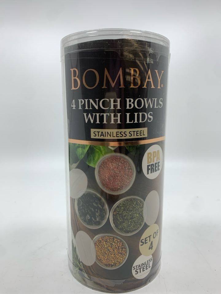 4 NIP BOMBAY PINCH BOWLS.