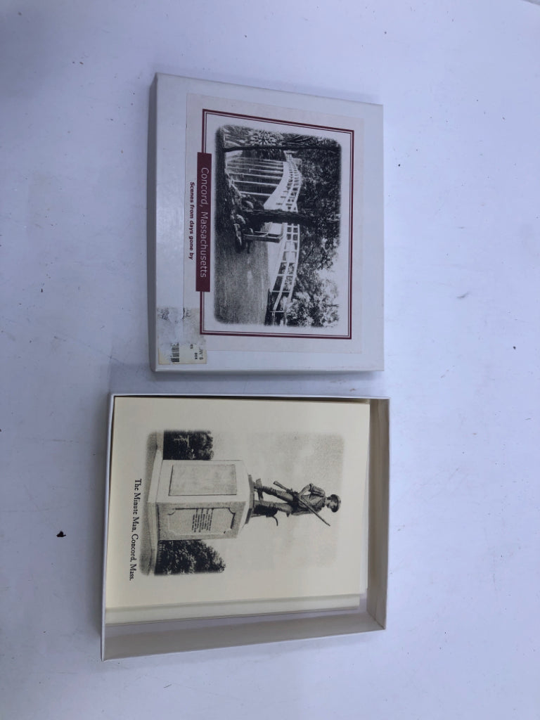 ASSORTED NOTE CARDS SCENES THROUGHOUT MASSACHUSETTS.