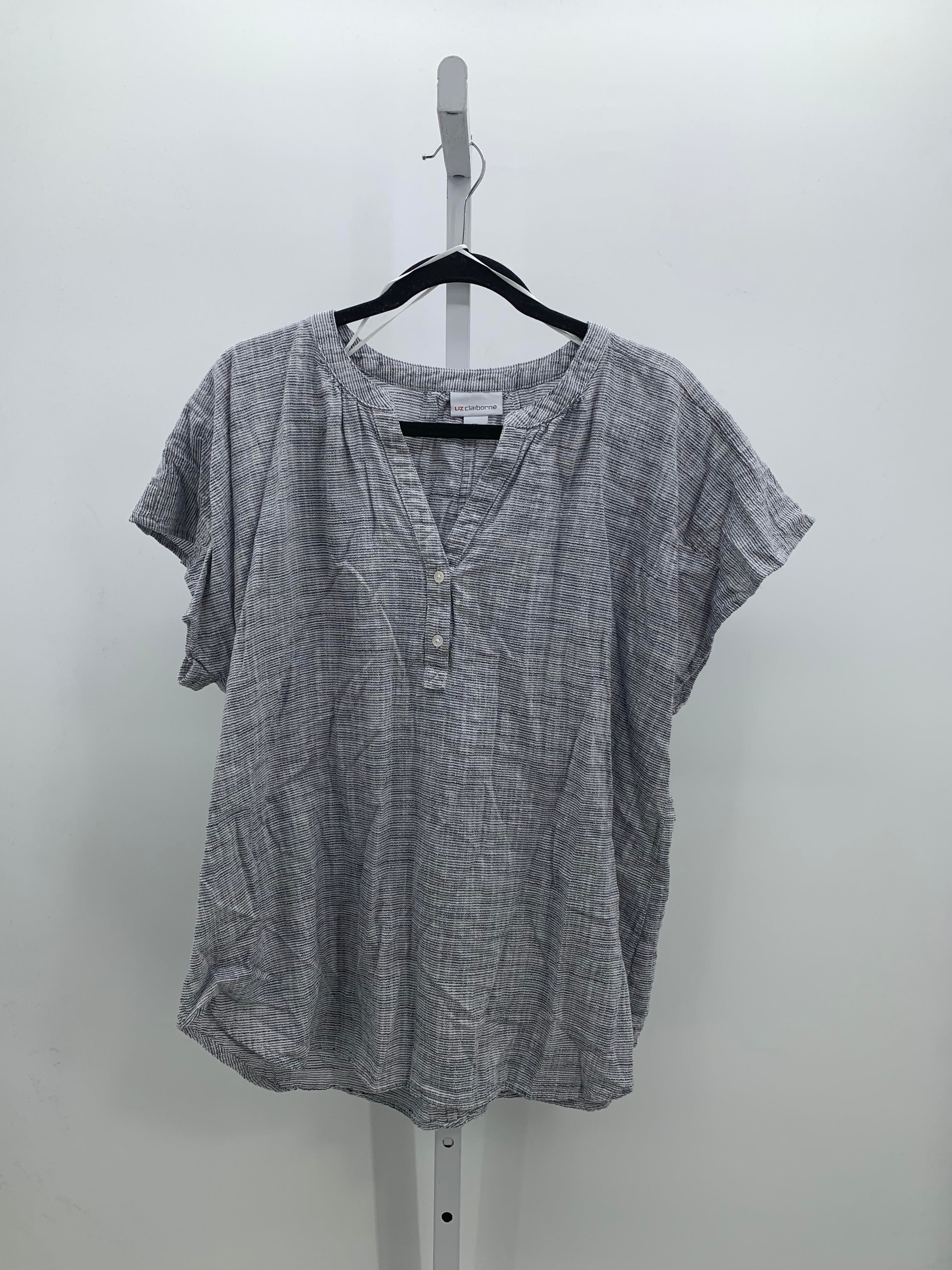 Liz Claiborne Size Extra Large Misses Short Sleeve Shirt