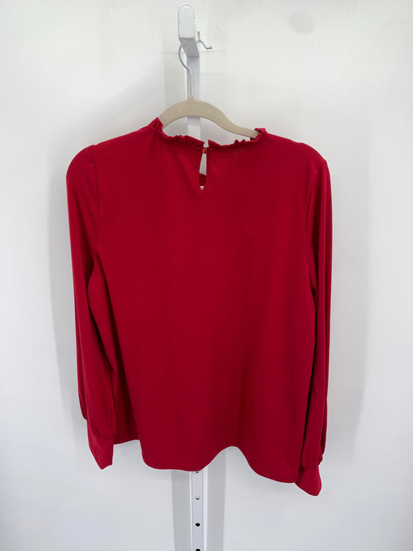Adrianna Papell Size Large Misses Long Sleeve Shirt