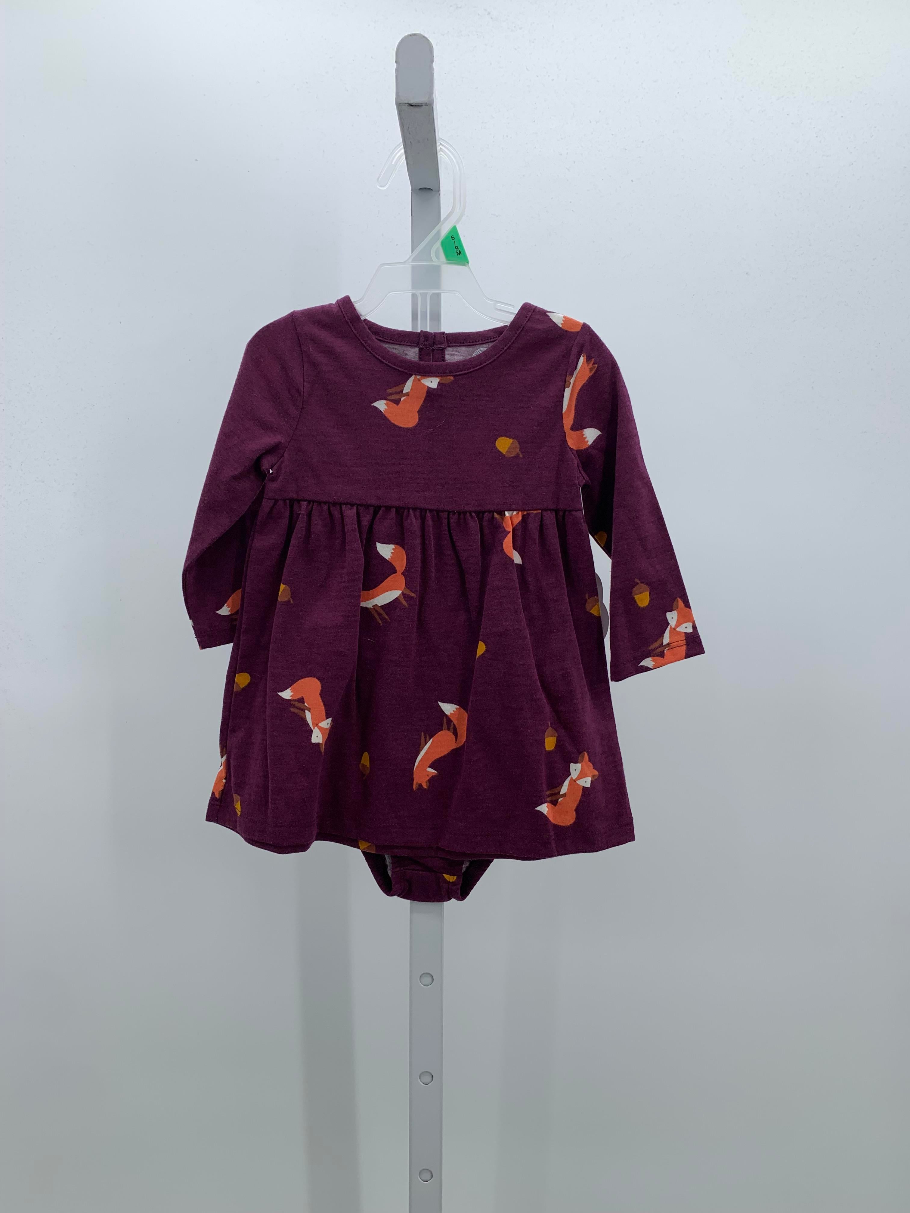 Wonder Nation Size 6-9 mon Girls Long Sleeve Dress