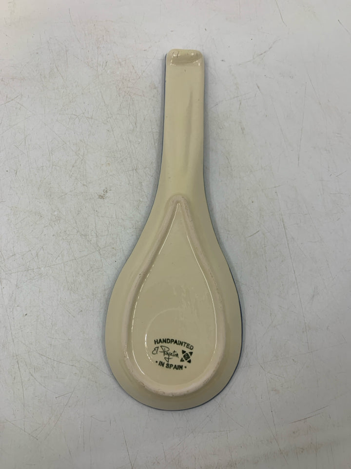 BLUE/ ORANGE SPOON REST