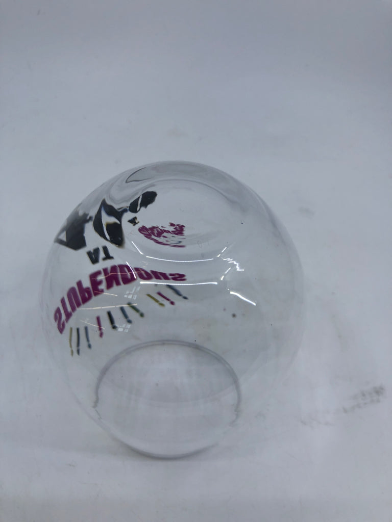 STUPENDOUS AT 40 STEMLESS WINE GLASS.