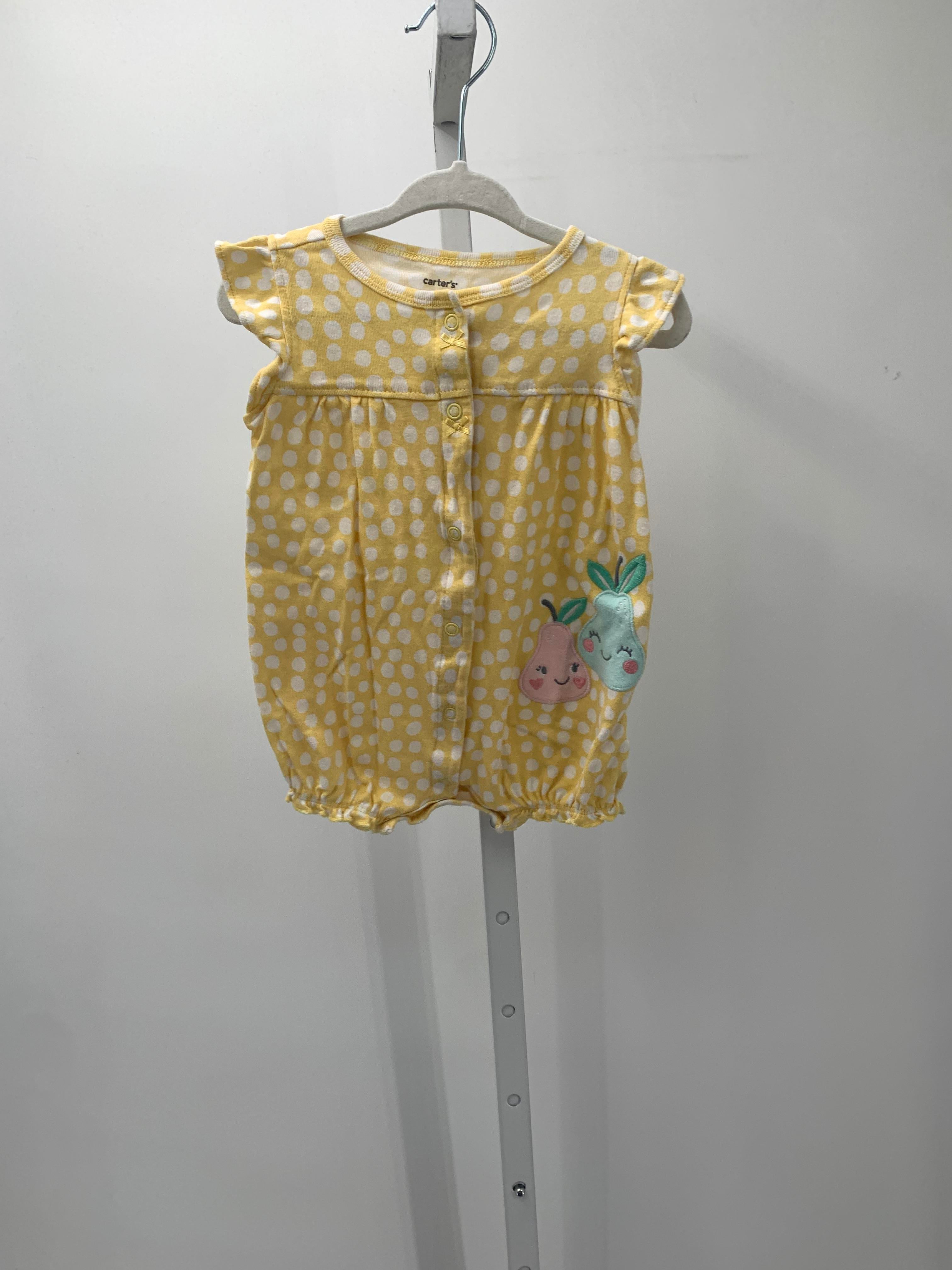 Carters Size 9 Months Girls Short Slv. Romper
