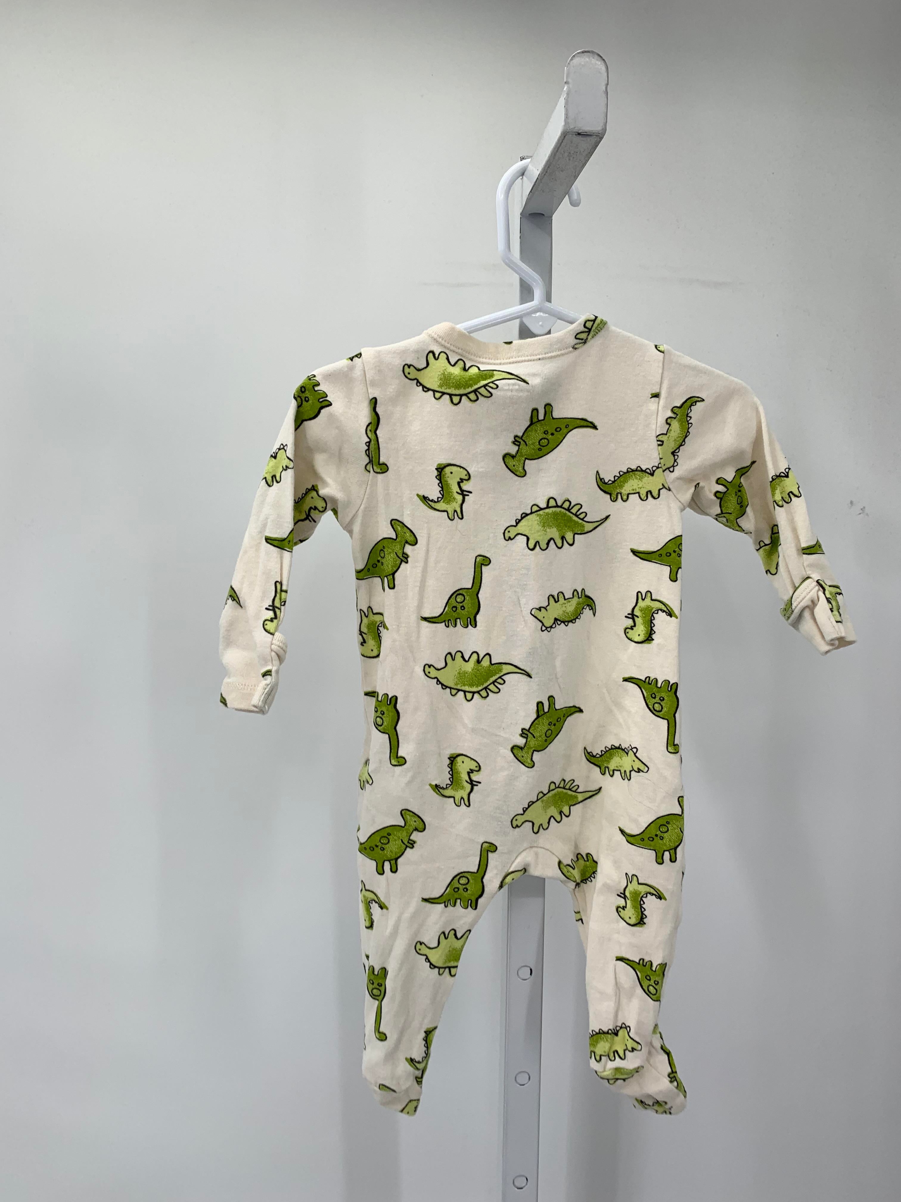 GREEN DINOS ZIP KNIT