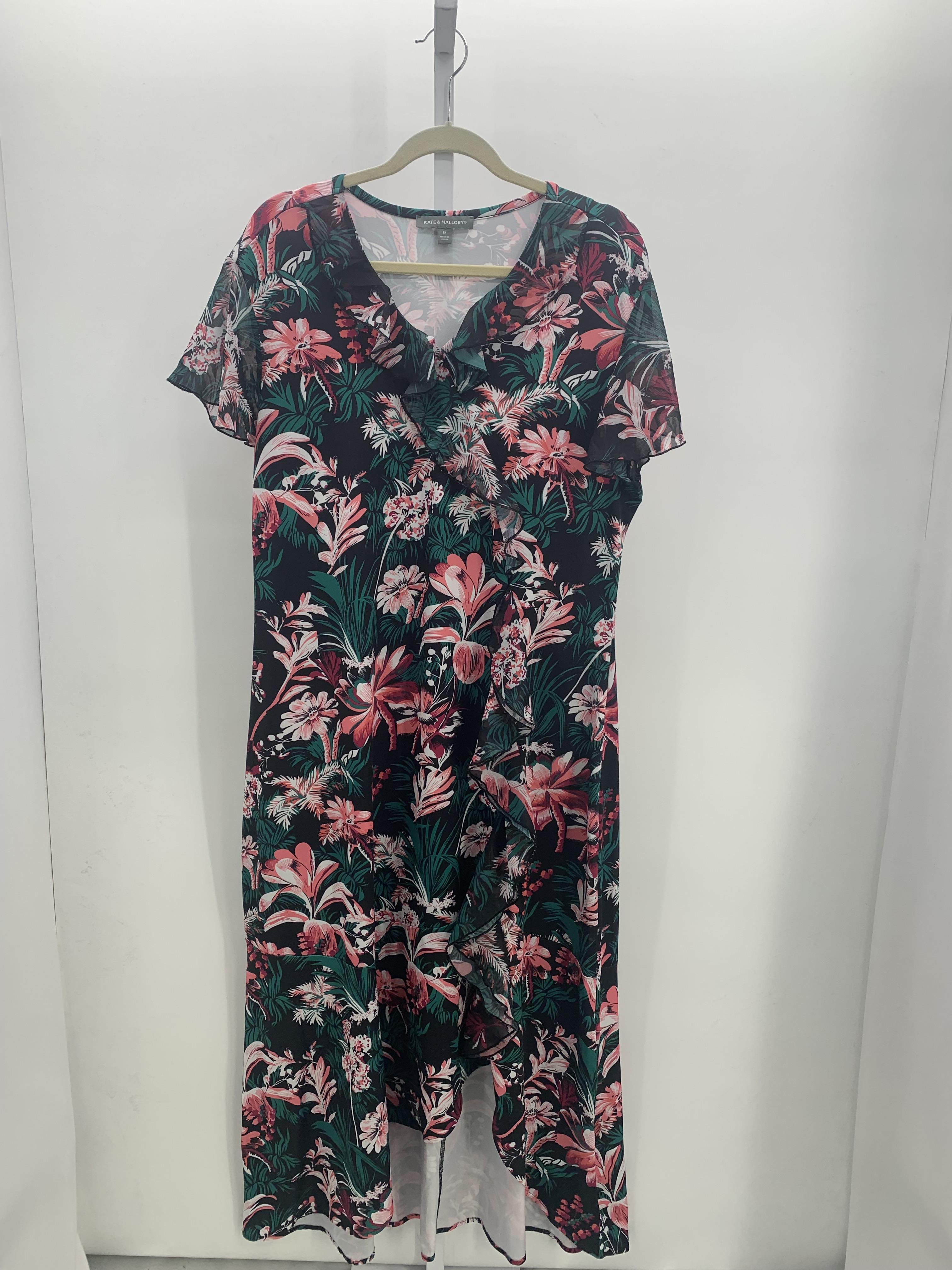 Size 1X Womens Short Sleeve Dress