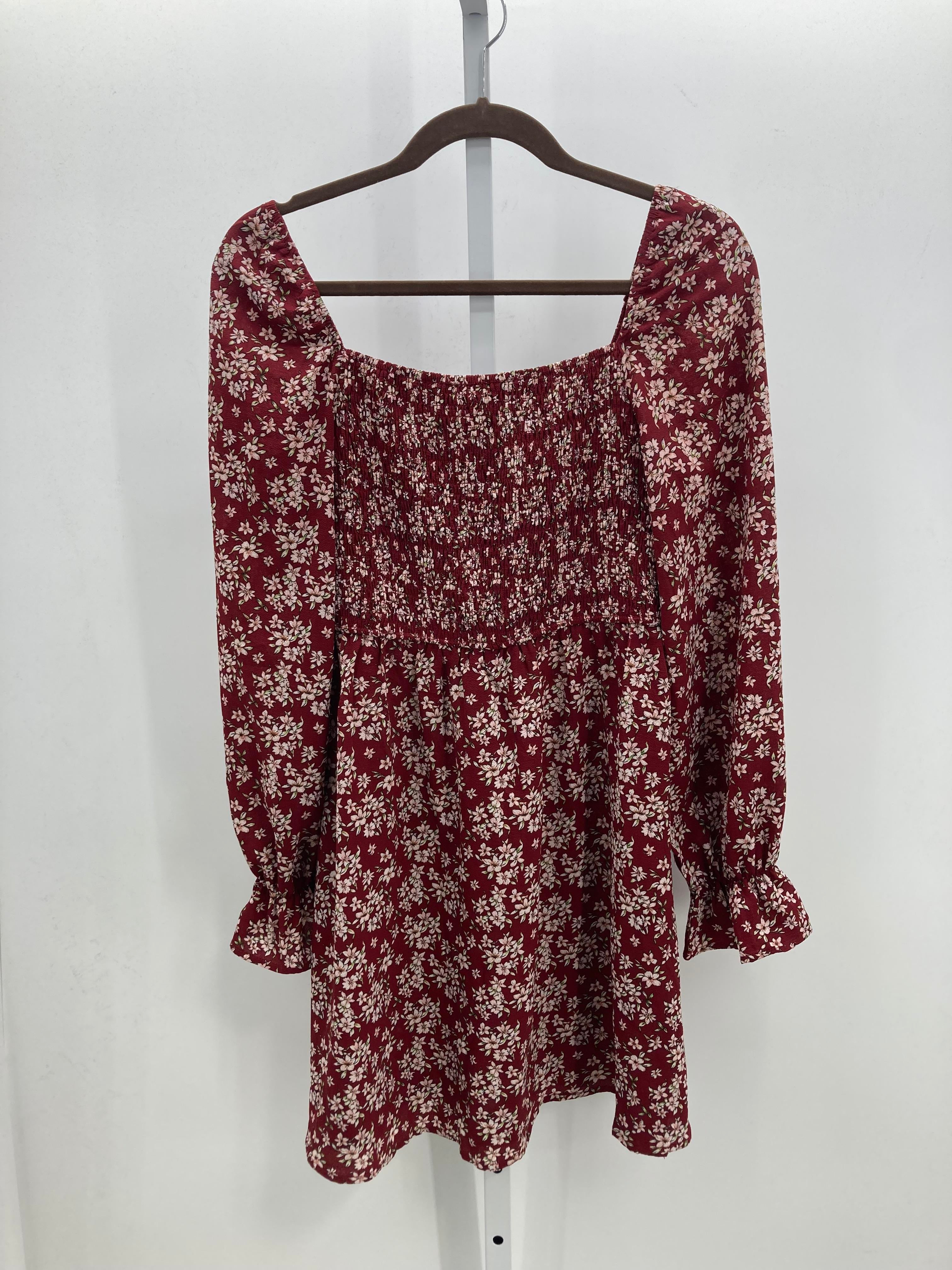 Size Large Misses Long Sleeve Dress