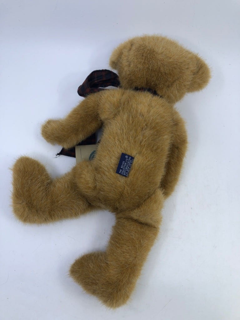 BOYDS BEAR BRAXTON IN PLAID BOW