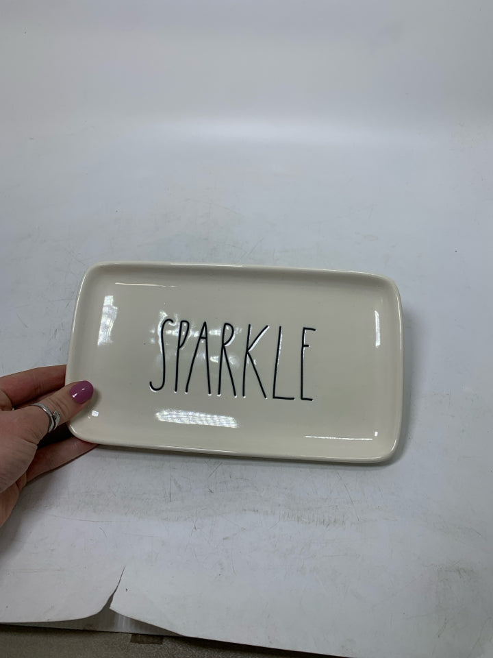 SPARKLE RECTANGLE TRAY.
