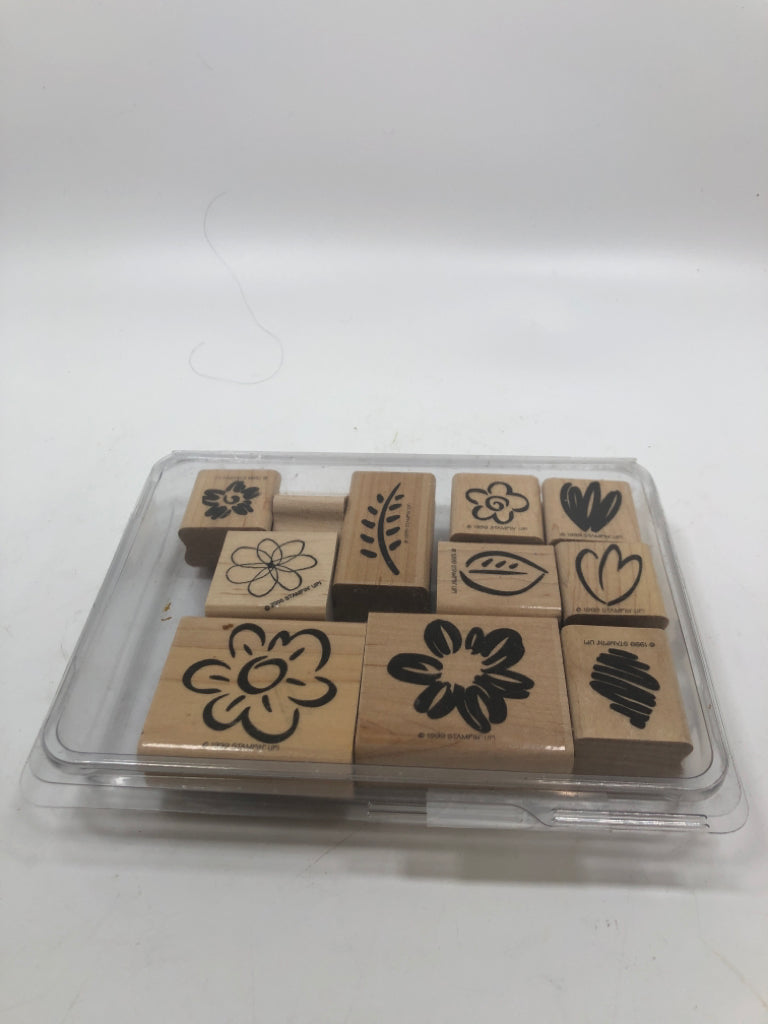 11PC BOX OF STAMPS.