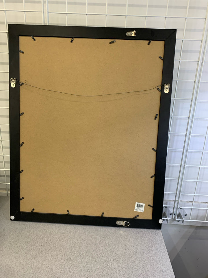 FRAMED YELLOW FLOWERS PAINTING- SIGNED.