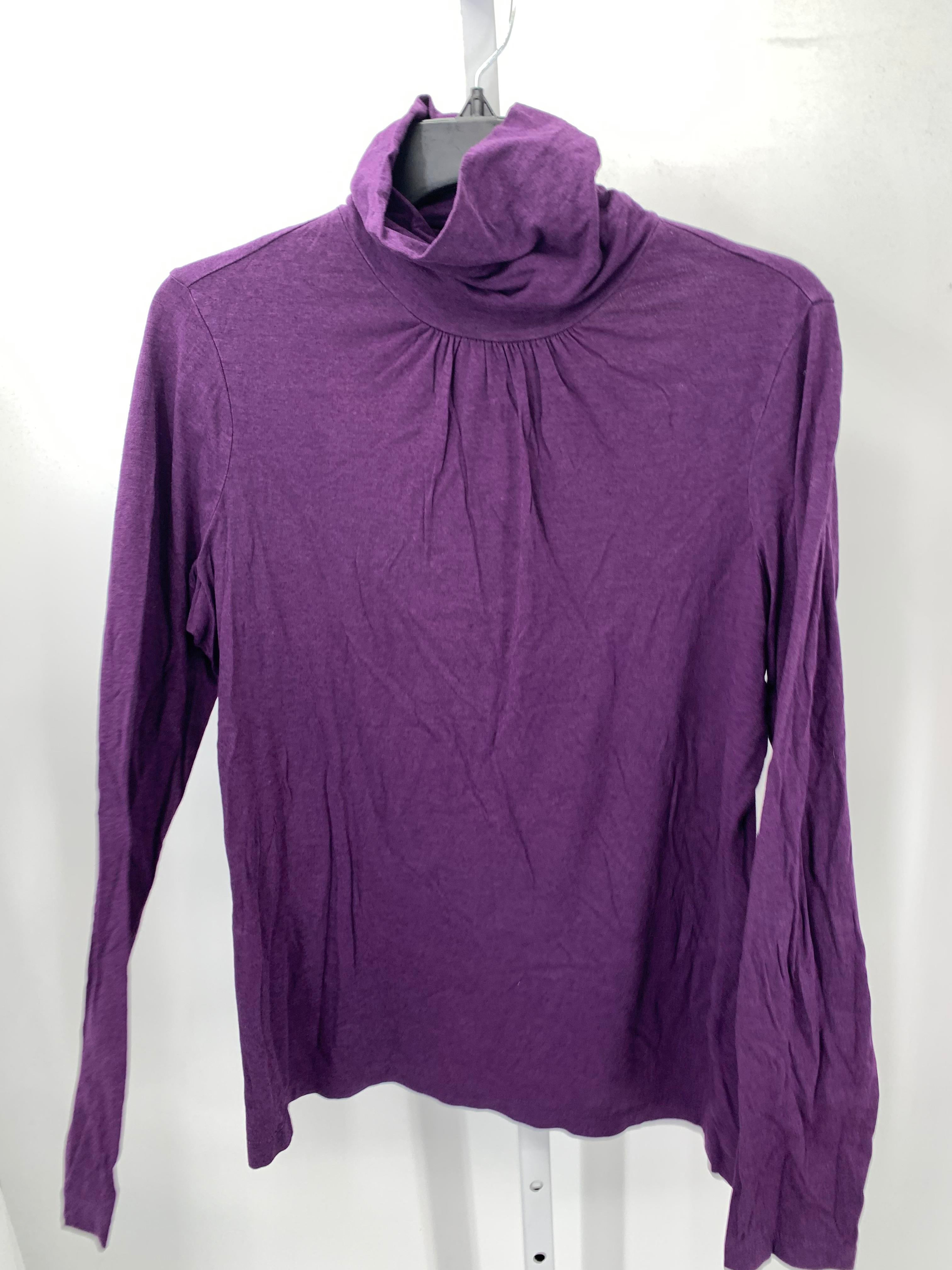 Lands End Size Medium Petite Petite Long Sleeve Shirt
