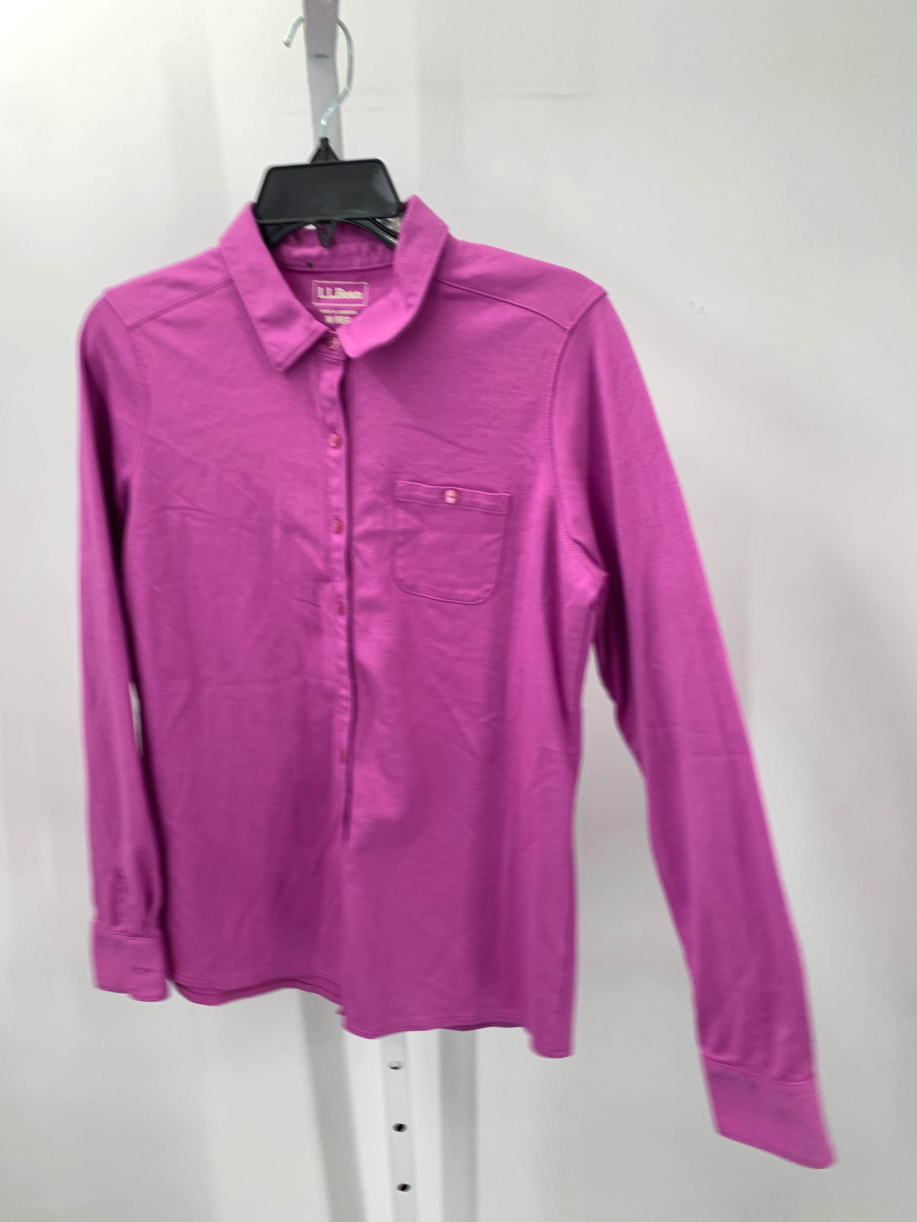 LL Bean Size Medium Misses Long Sleeve Shirt